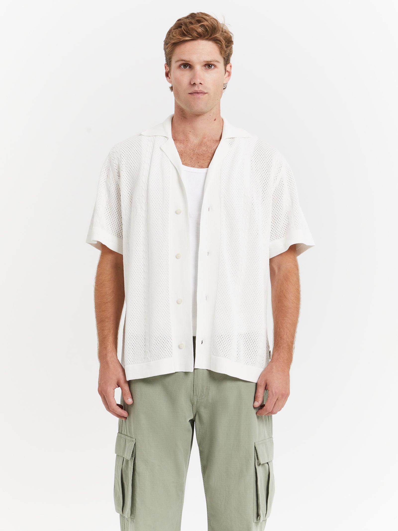 Izaro Knit Shirt in White