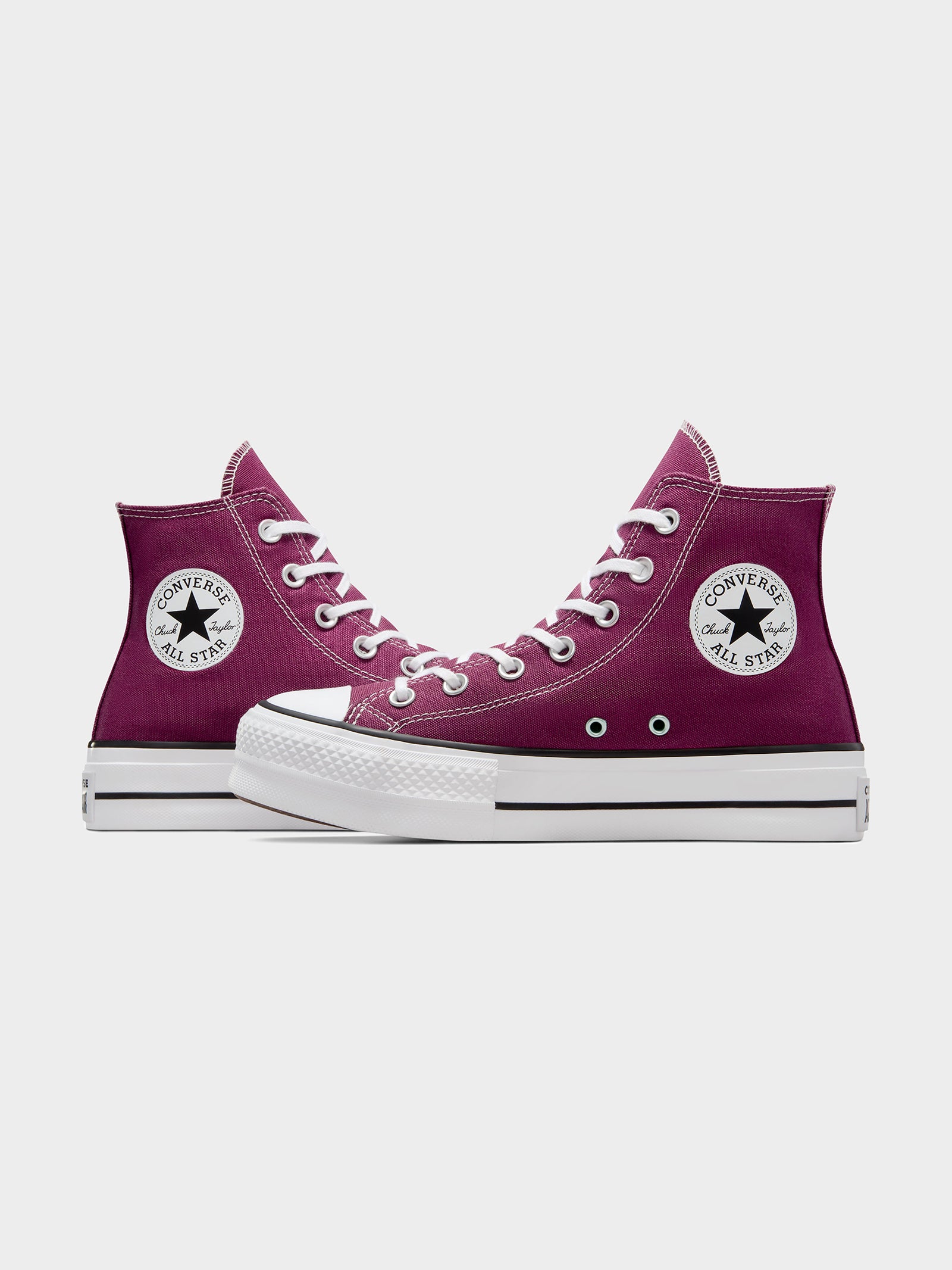 Womens Chuck Taylor All Star Lift High Top Sneakers in Legend Berry