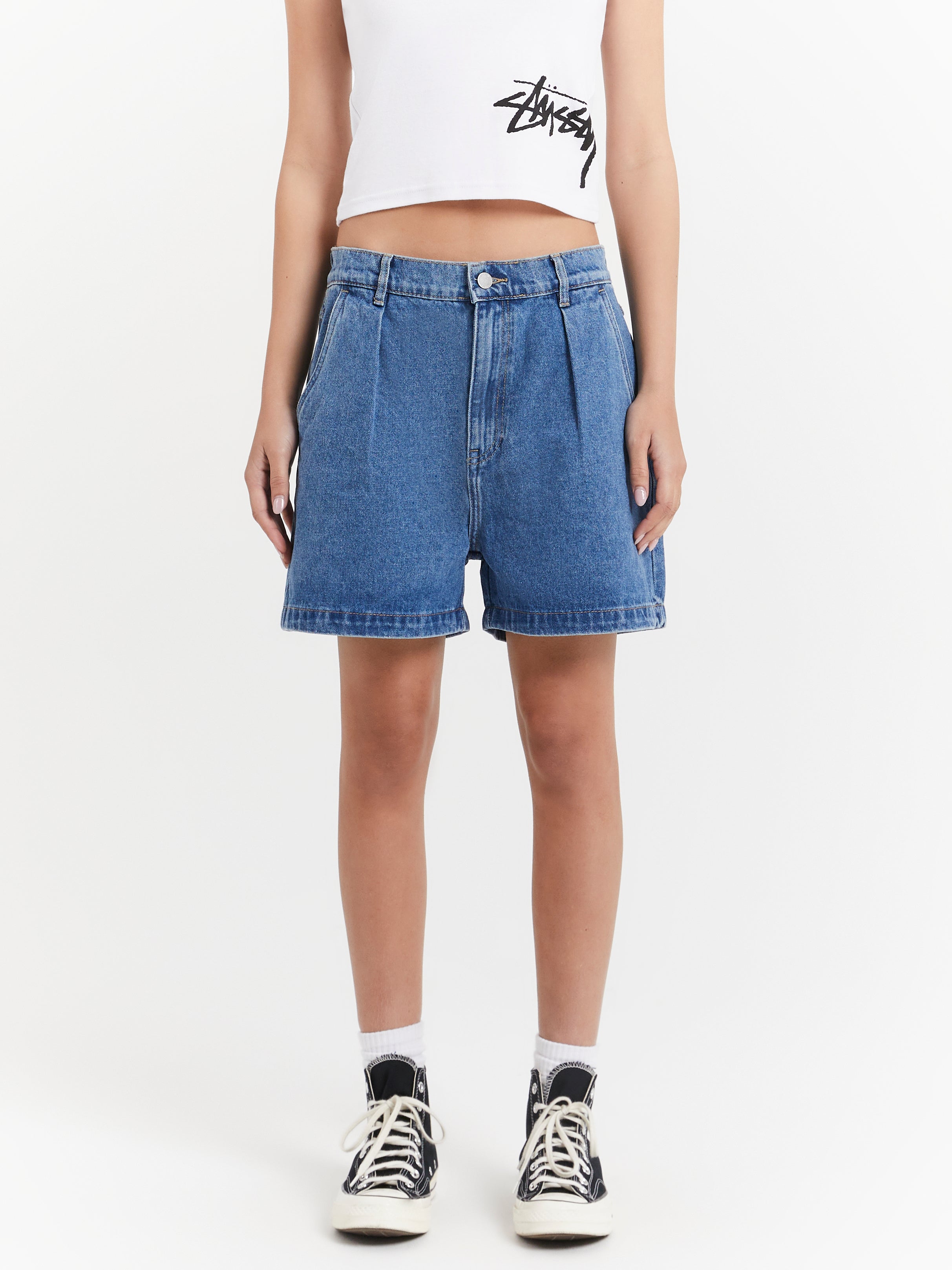 Nevada Denim Shorts in Indigo Denim