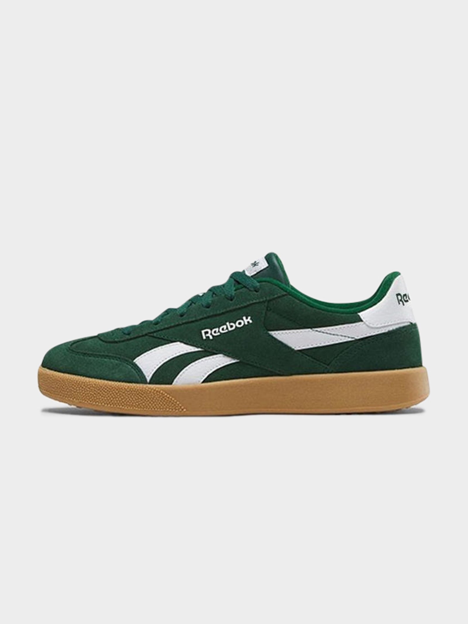 Reebok Smash Edge In Dark Green & White