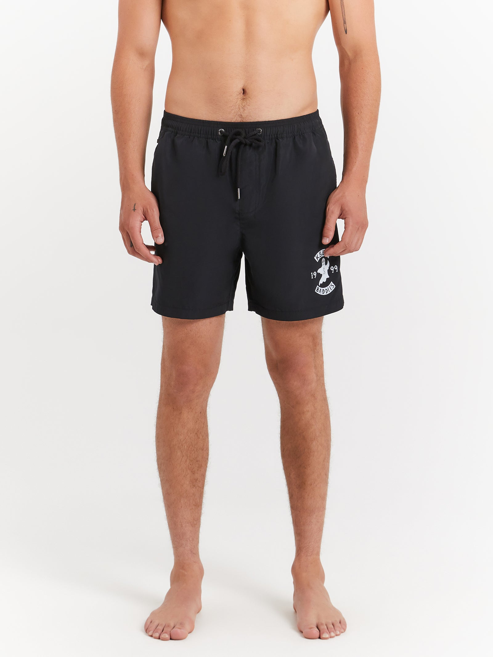 Baddies Boardshorts in Jet Black