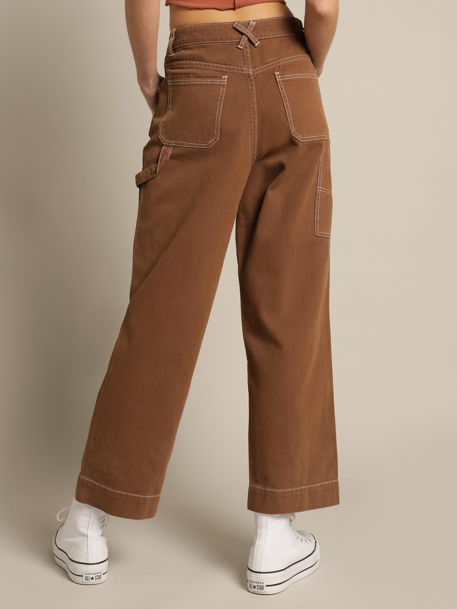 Harlem Carpenter Pants in Pecan Brown