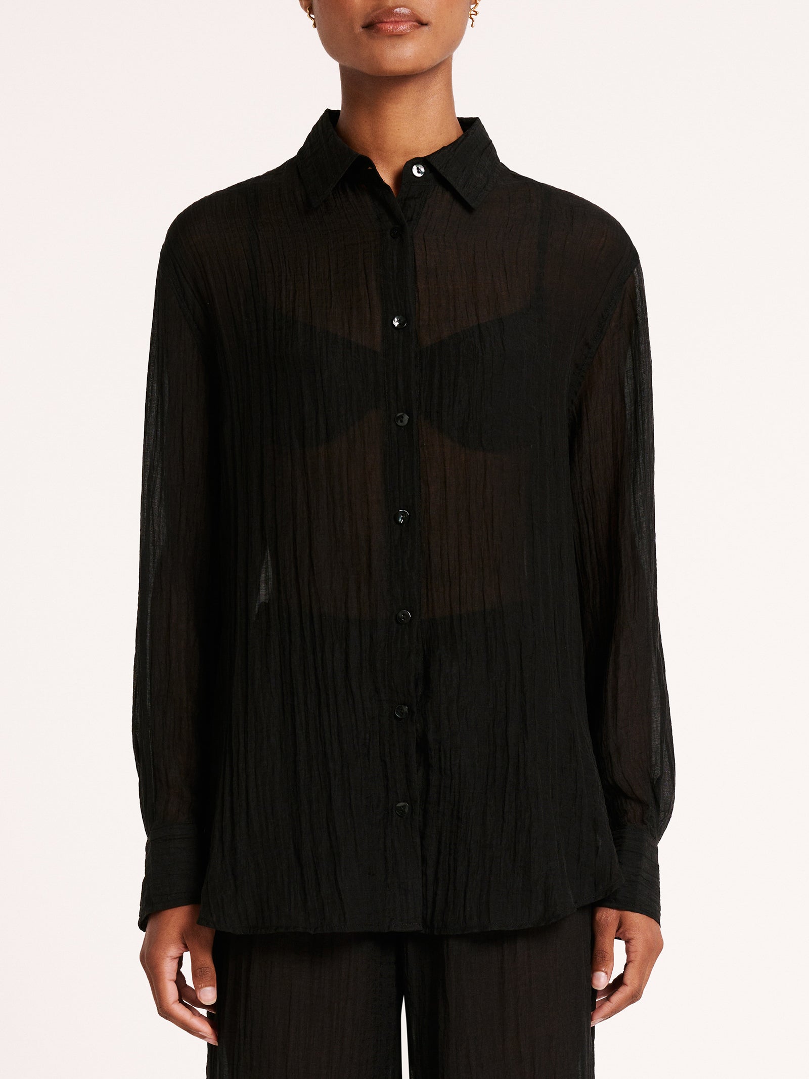 Carmen Shirt in Black