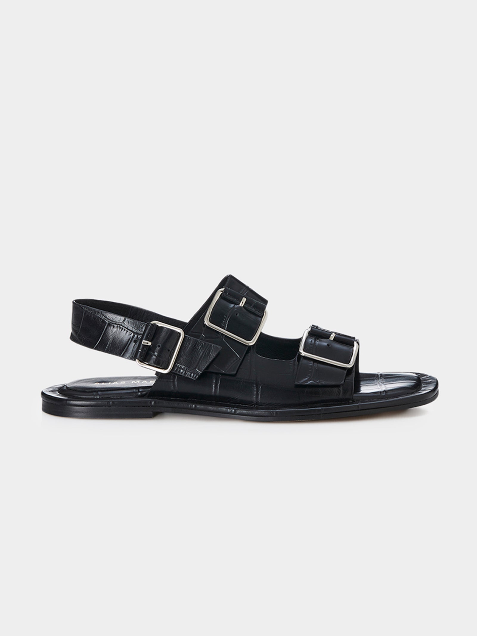 Keri Sandals in Black Croc