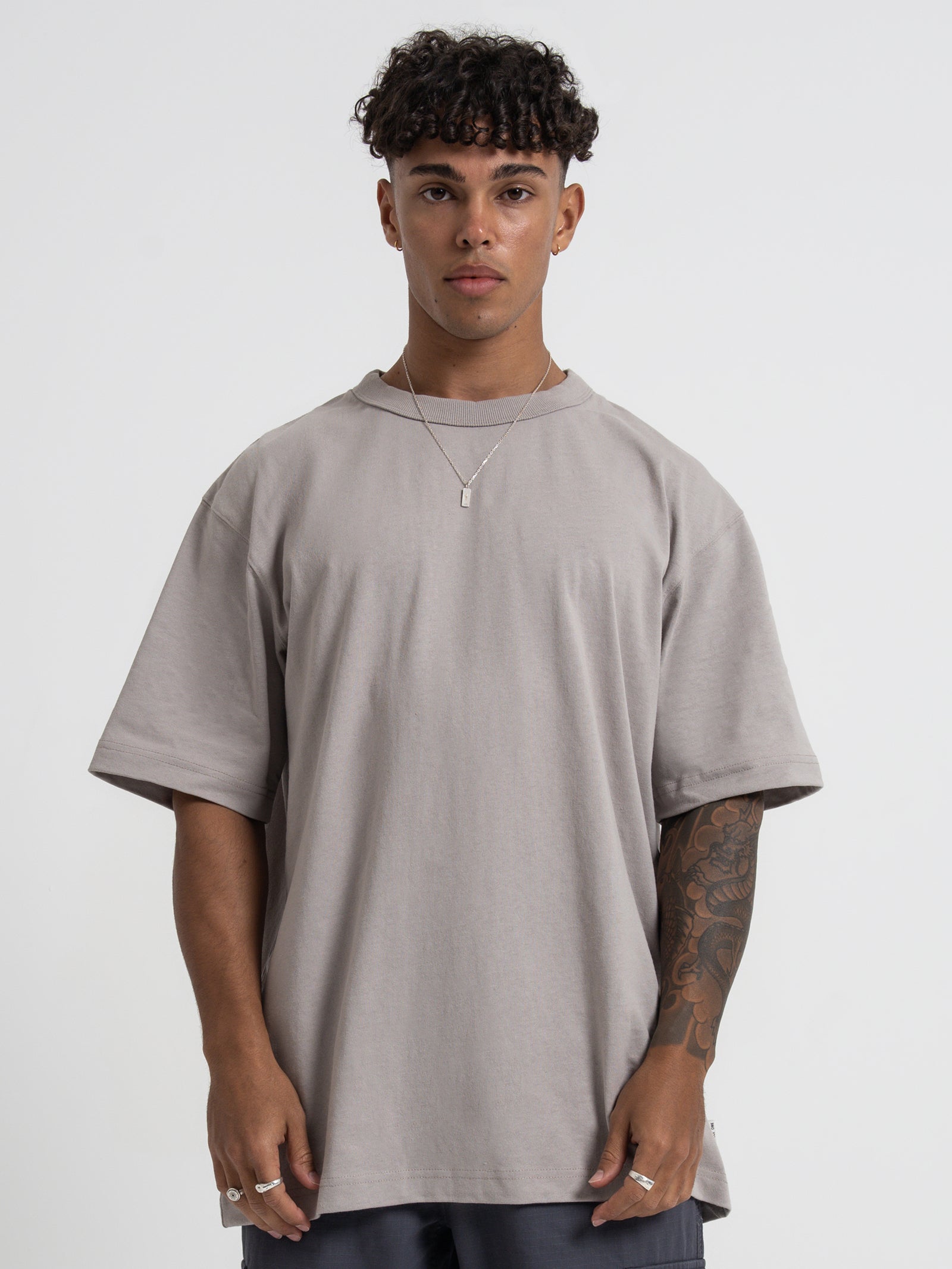 Heavyweight Crew T-Shirt in Salt