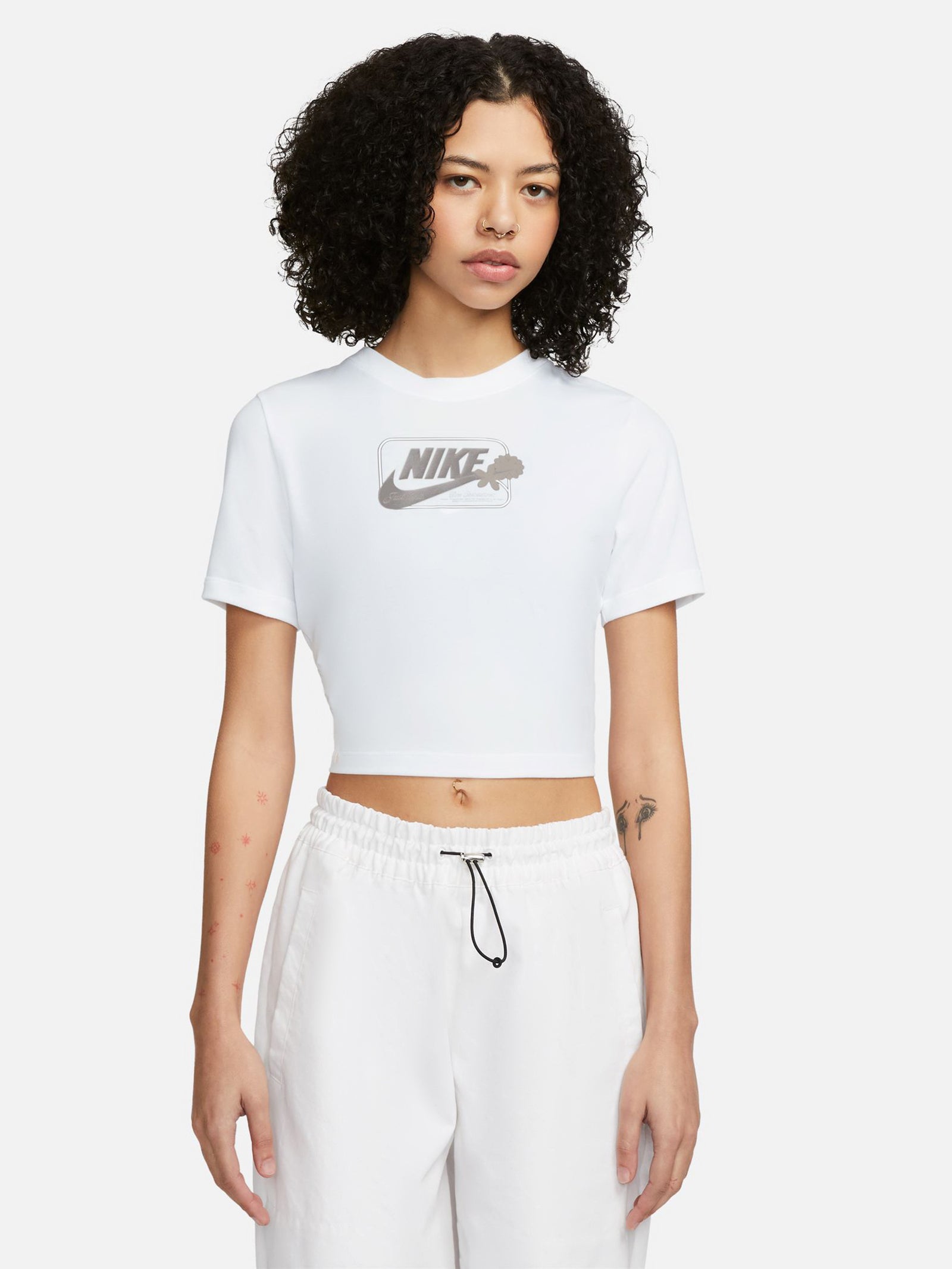 Cropped T-Shirt in White