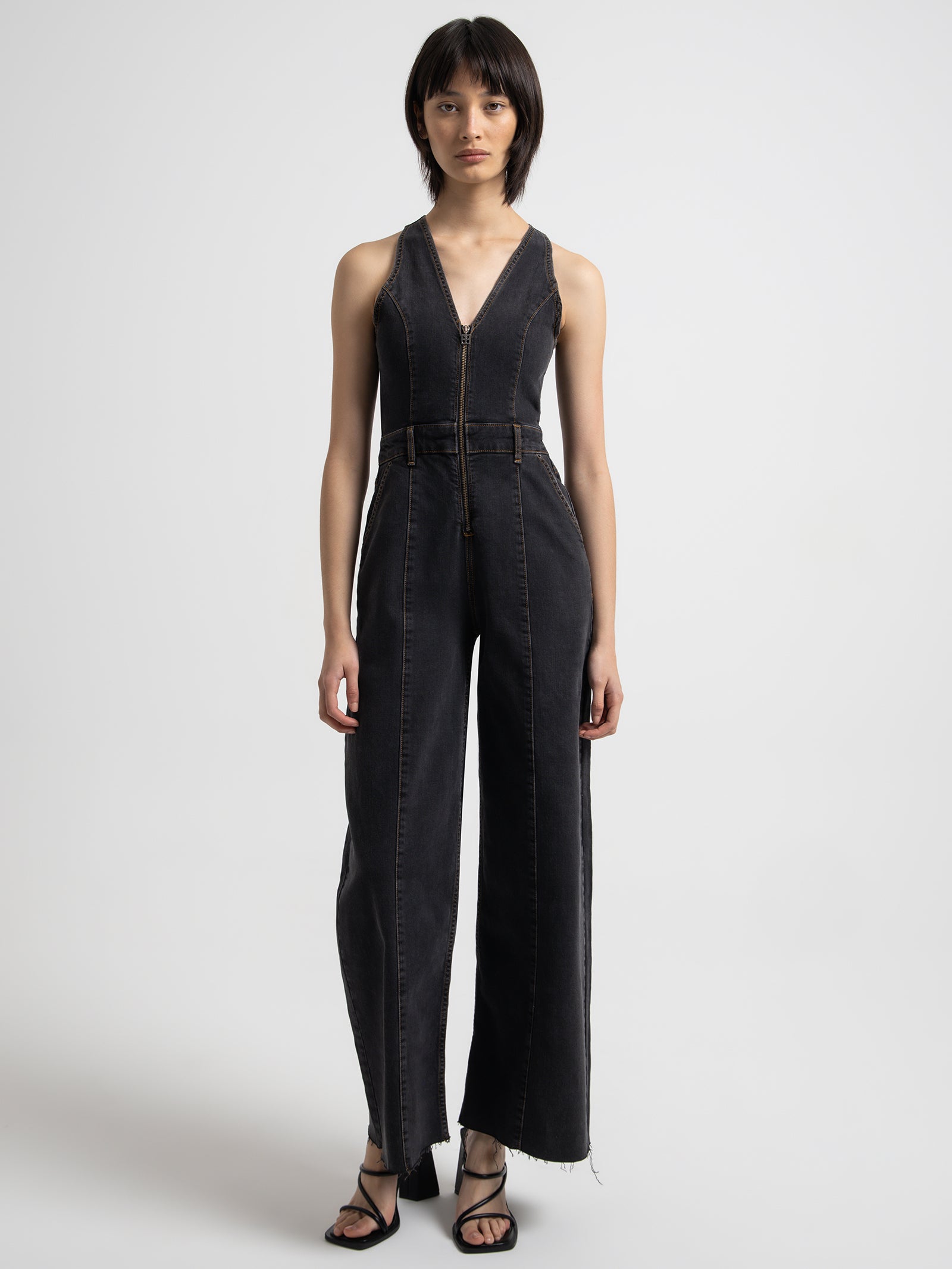 Vixen Jumpsuit in Raven Black