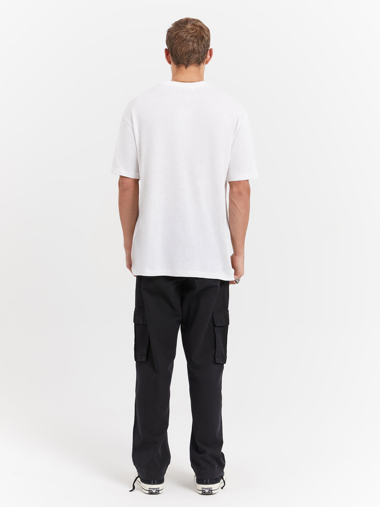 Ainsley Linen T-Shirt in White