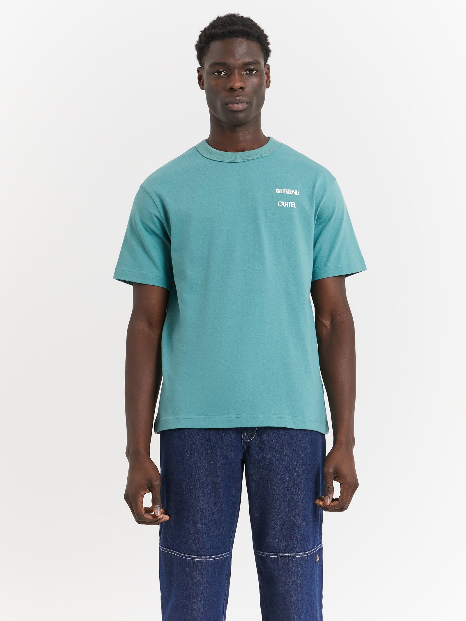 Cartel Logo T-Shirt in Teal