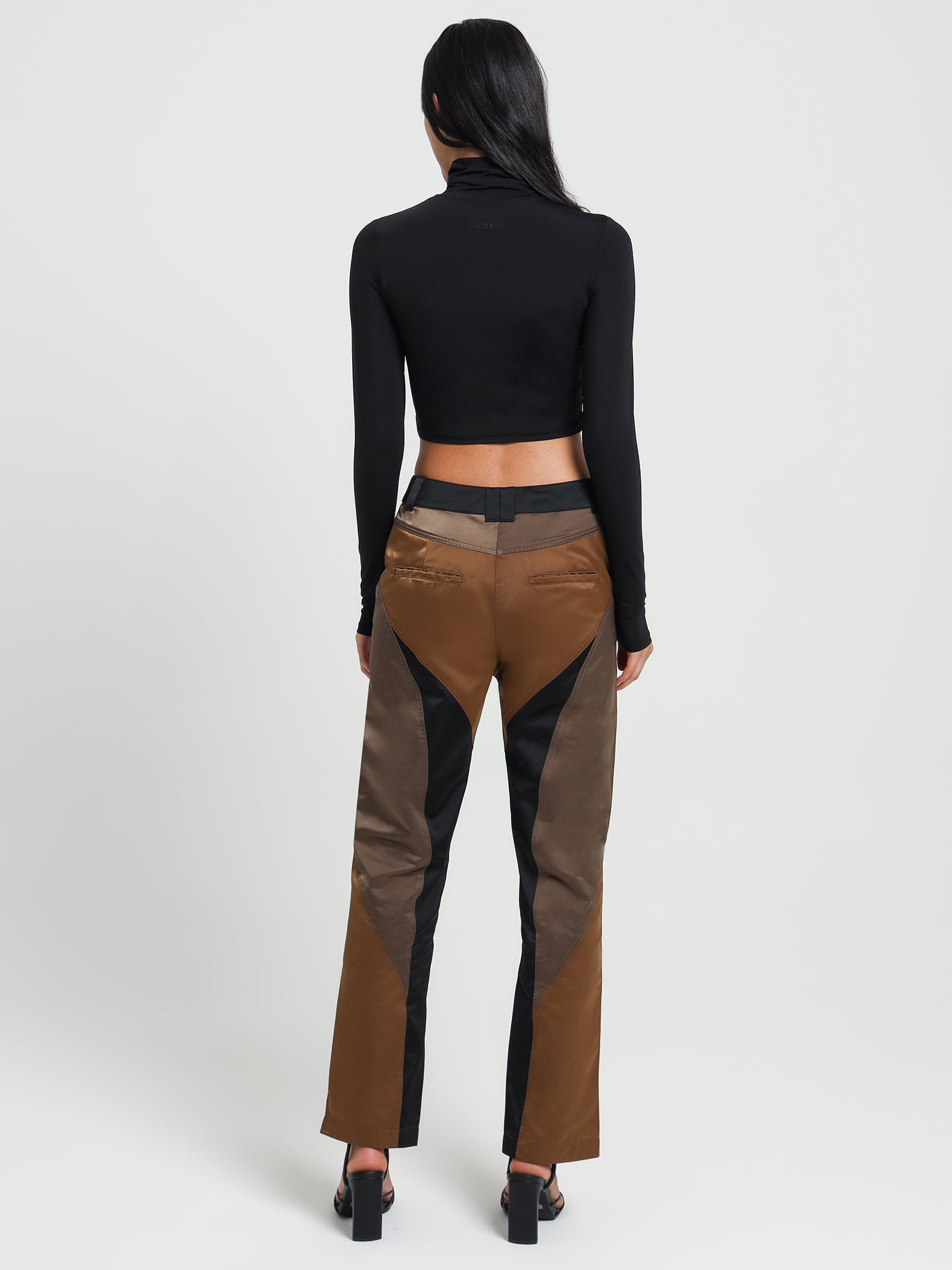 Sharlo Satin Pants in Fawn