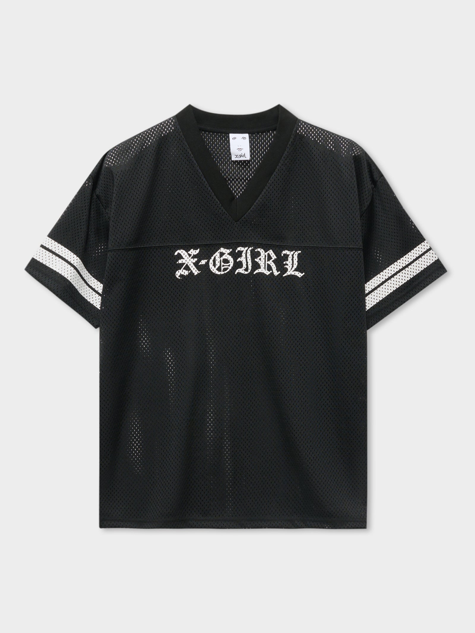 Blackletter Mesh Football Tee