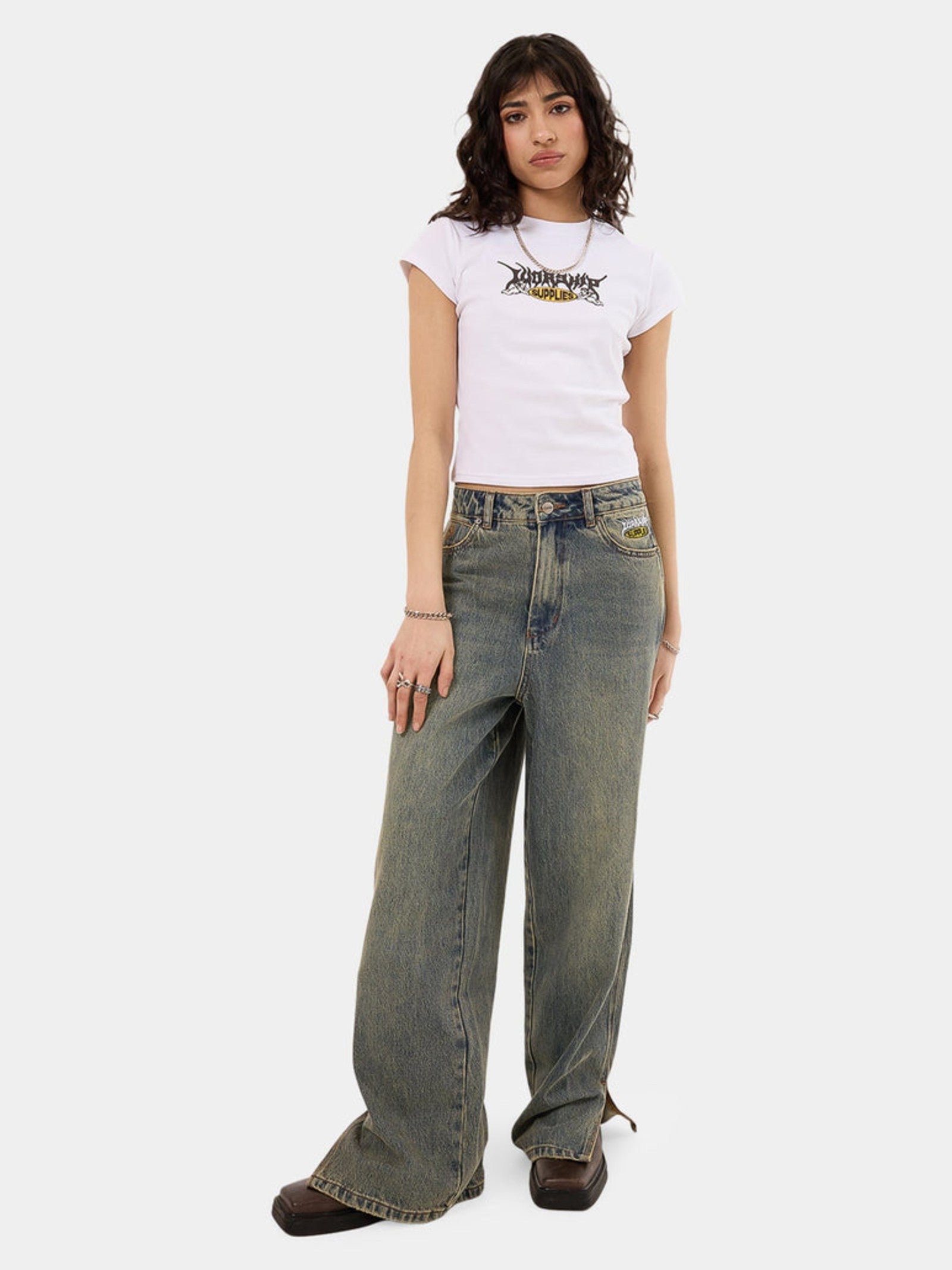 Messenger Big Baggy Split Jean