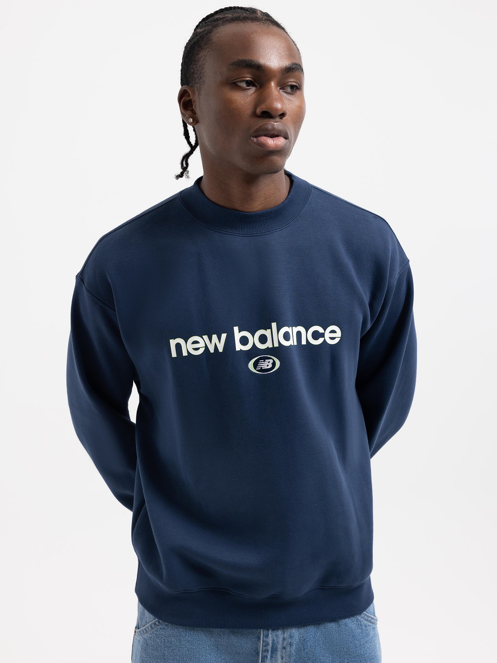 Graphic Hoops Crewneck