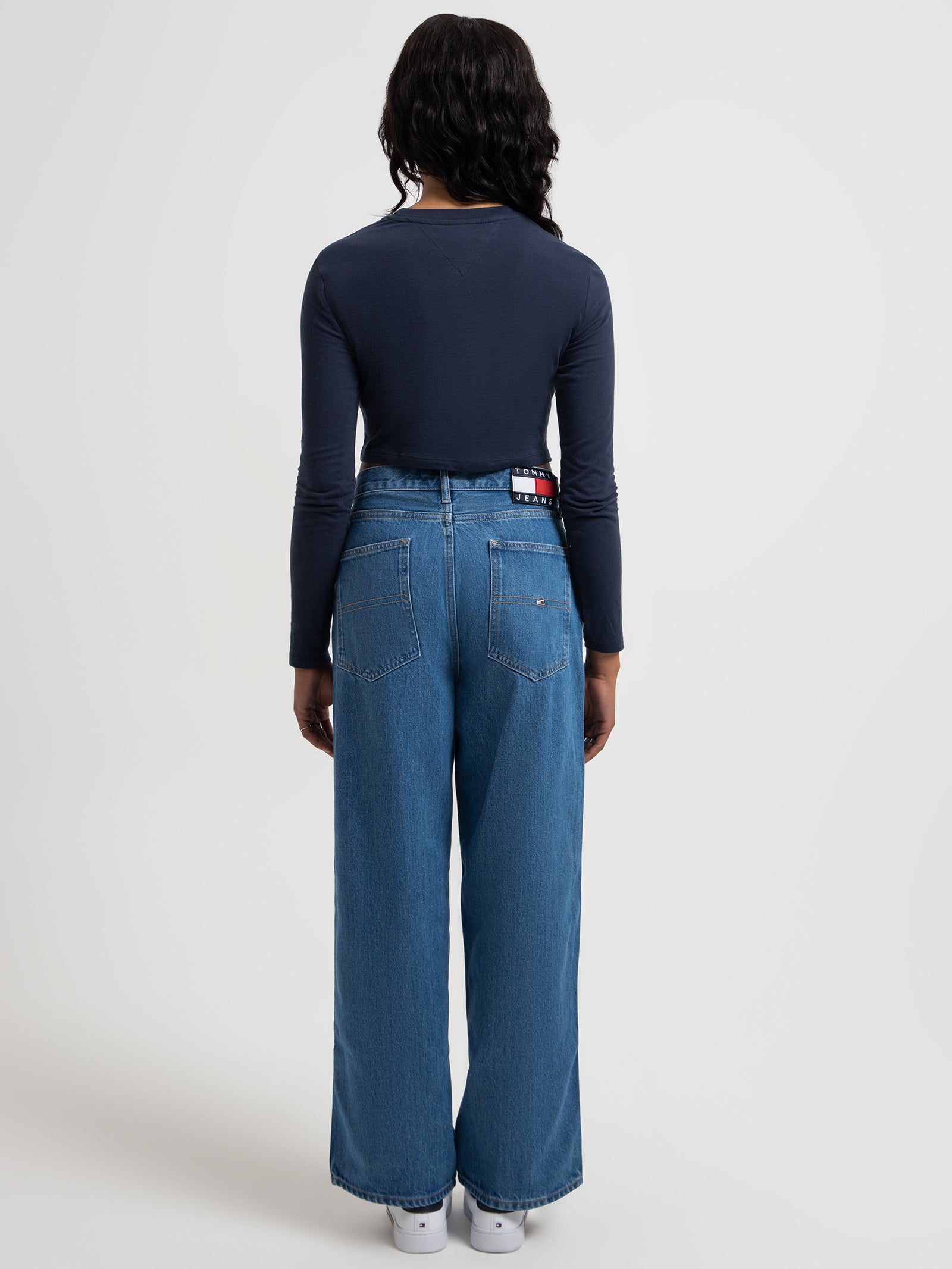 Daisy Low Rise Baggy Jeans in Denim