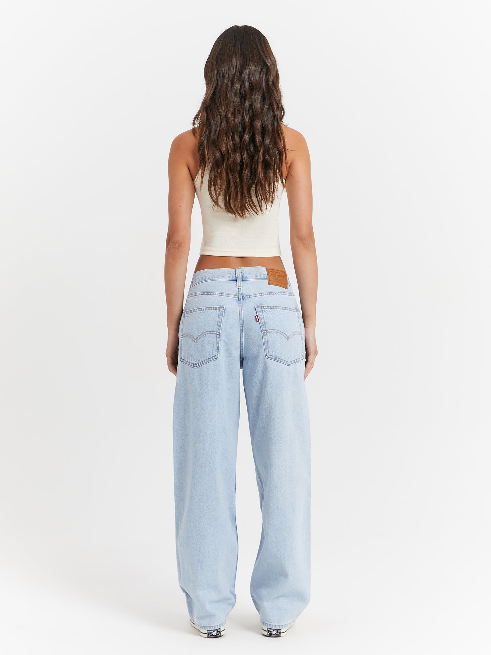 Baggy Dad Jeans in Light Denim