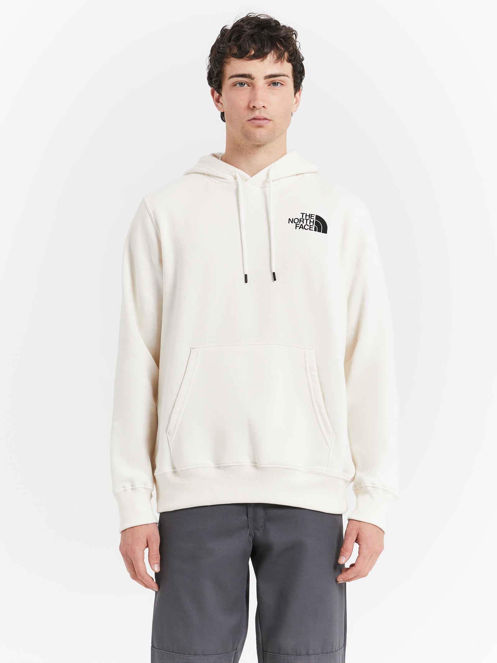 Places We Love Hoodie in White & Khaki