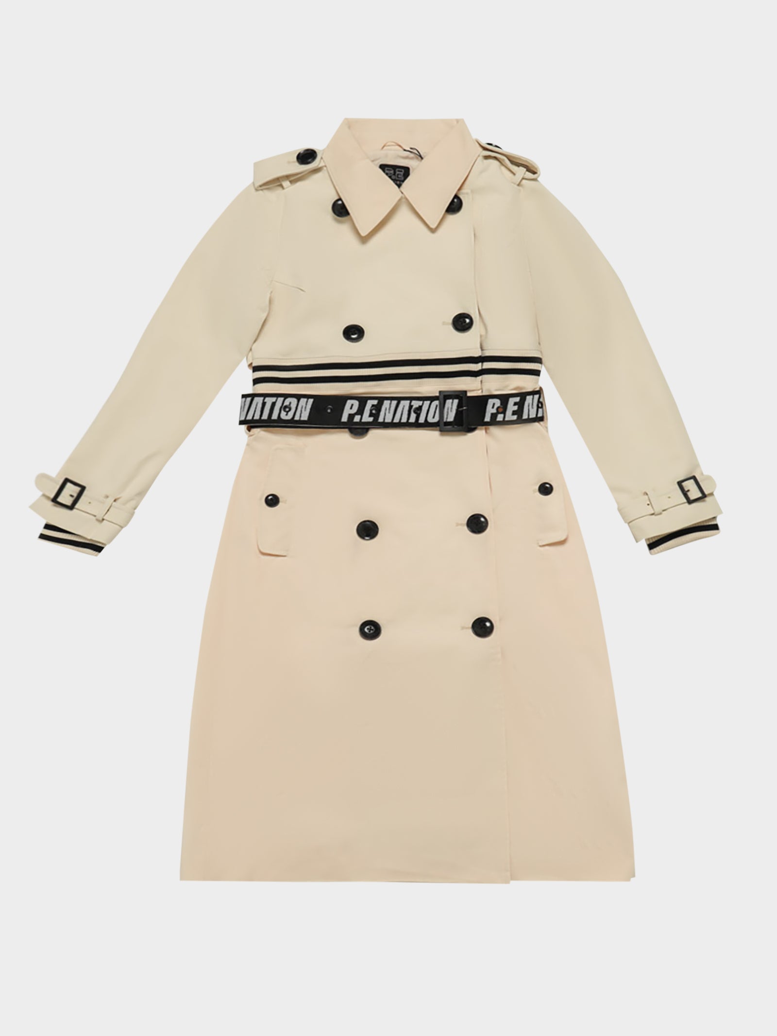 District Trench Coat in Pearled Ivory