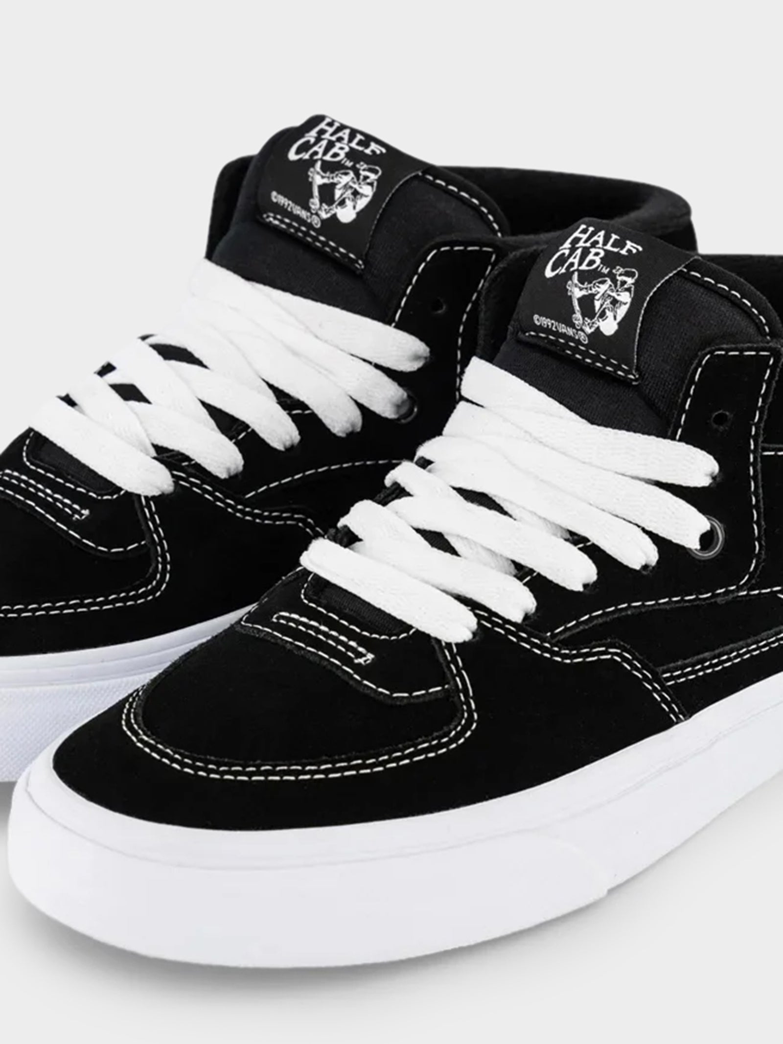 Half Cab Sneaker in Black/White