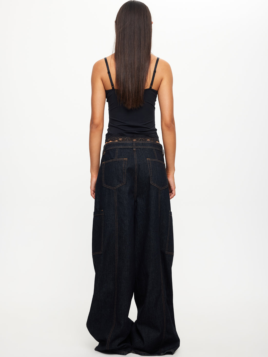 Veneda Baggy Jeans in Dark Denim