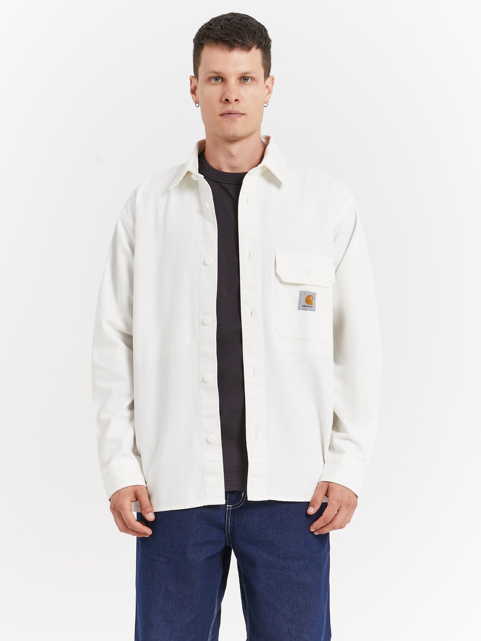 Reno Shirt Jacket in Off-White