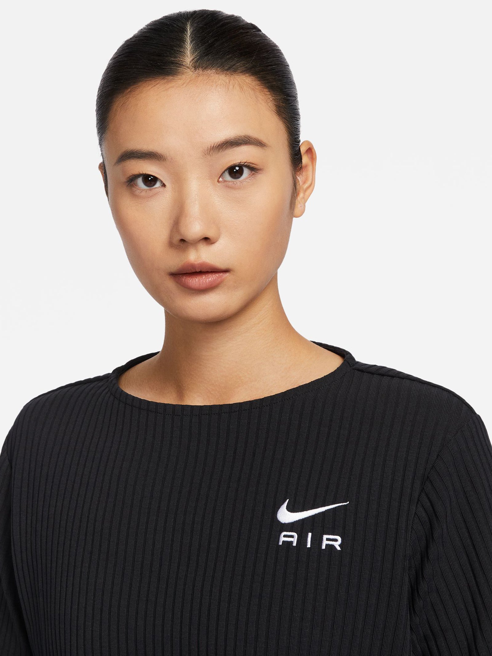 Sportswear Rib Jersey Top in Black & White