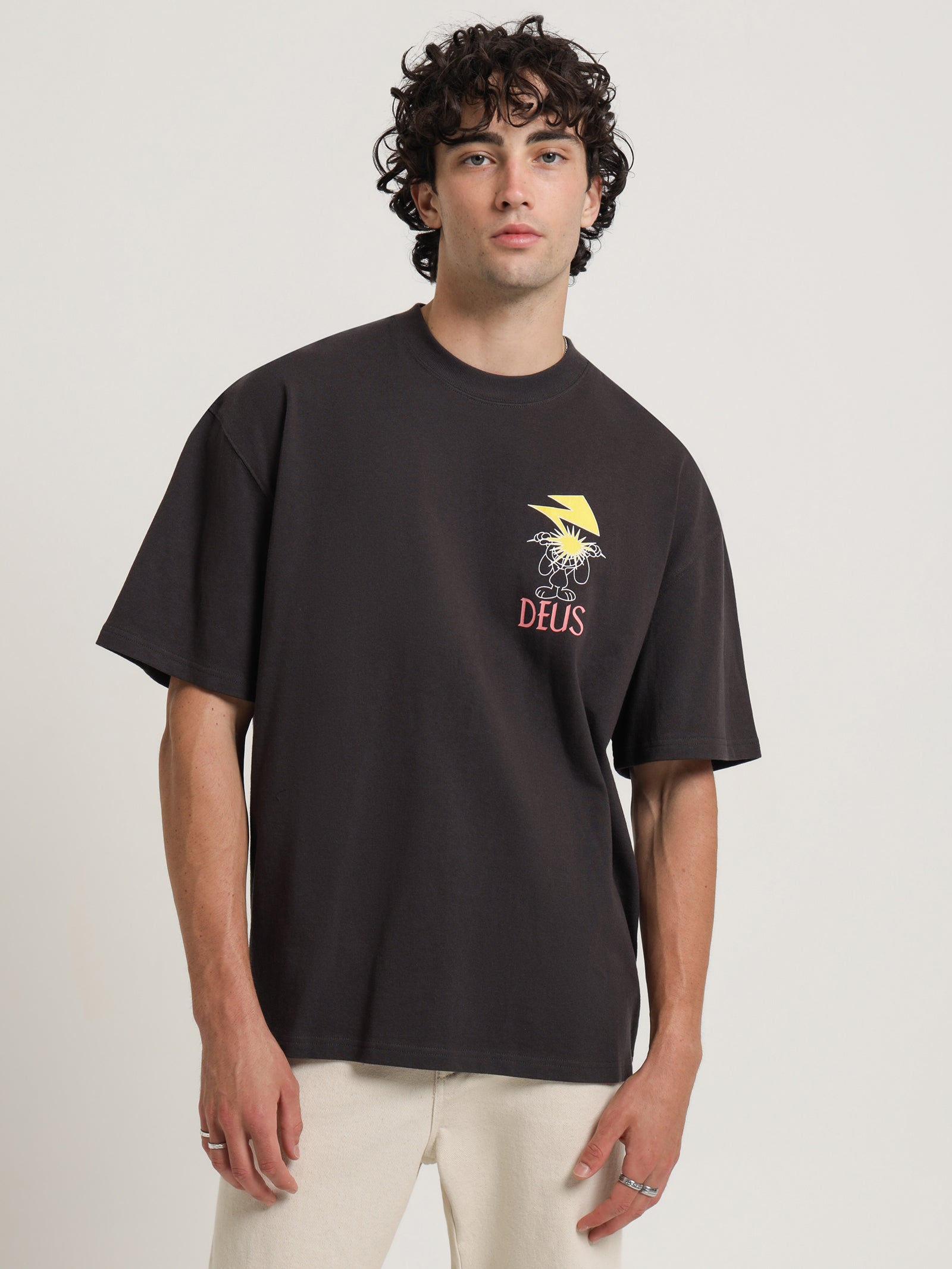 Brain Portal T-Shirt in Anthracite