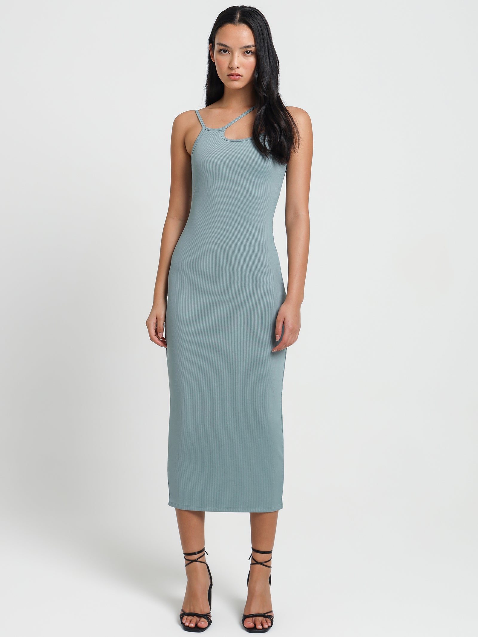 Adelita Midi Dress in Seafoam