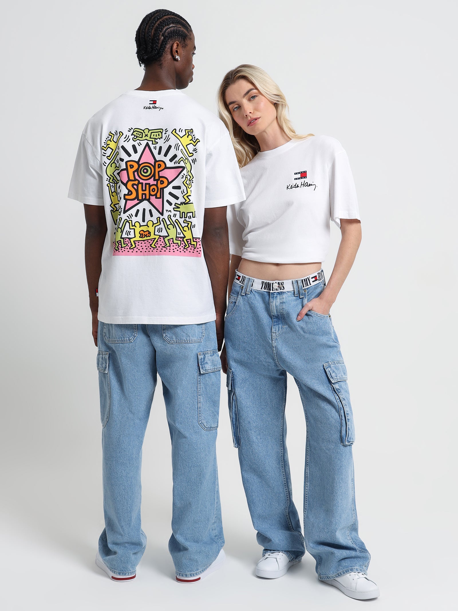 Keith Haring T-Shirt in White & Pop Shop