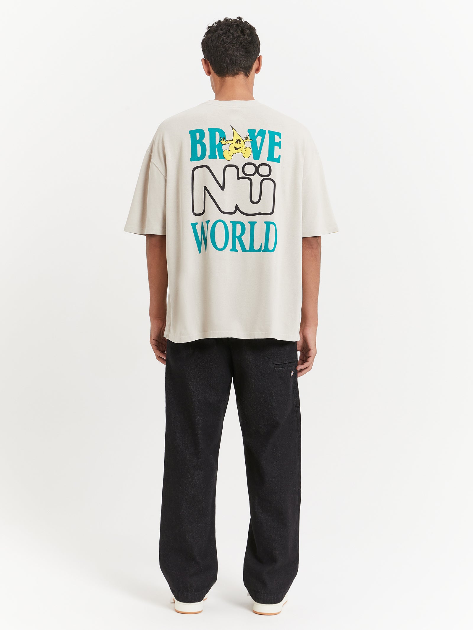 Brave Nu World T-Shirt in Grey