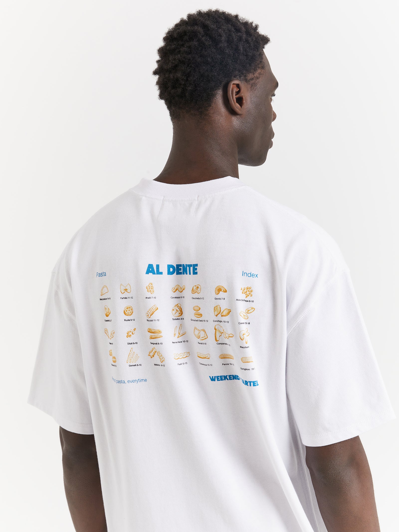 Pasta Chart T-Shirt in White