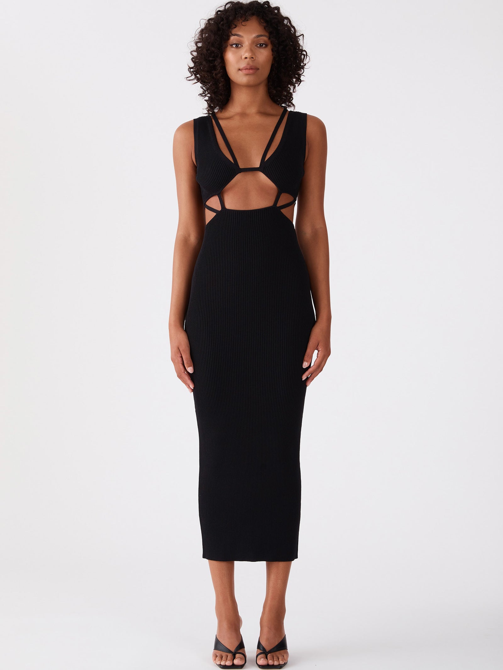 Ambrozia Midi Dress in Black