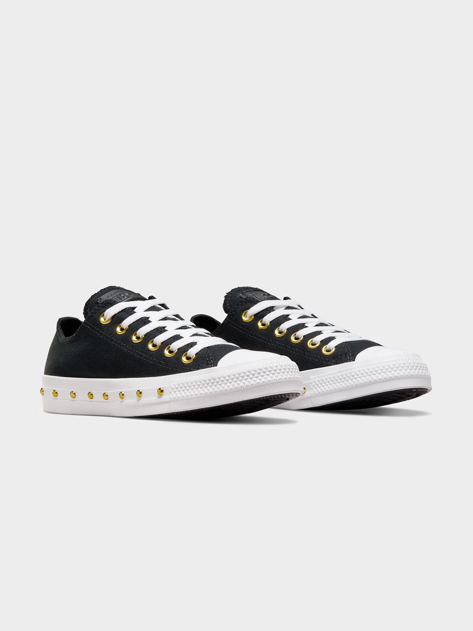 Womens Converse Chuck Taylor All Star Studded Low Top in Black & White