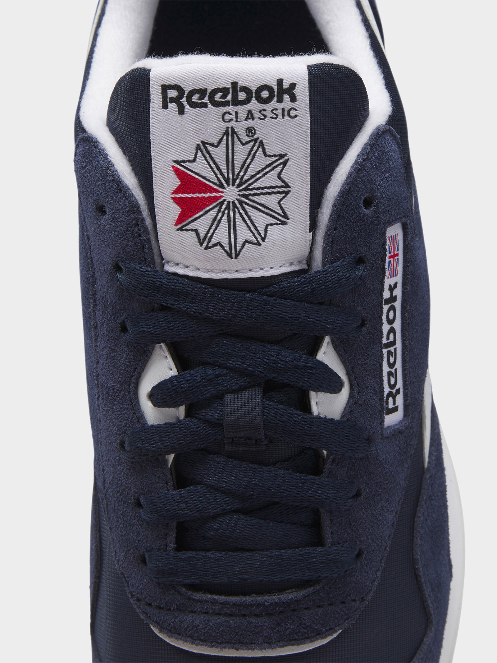 Unisex Classic Nylon Sneakers in Navy & White