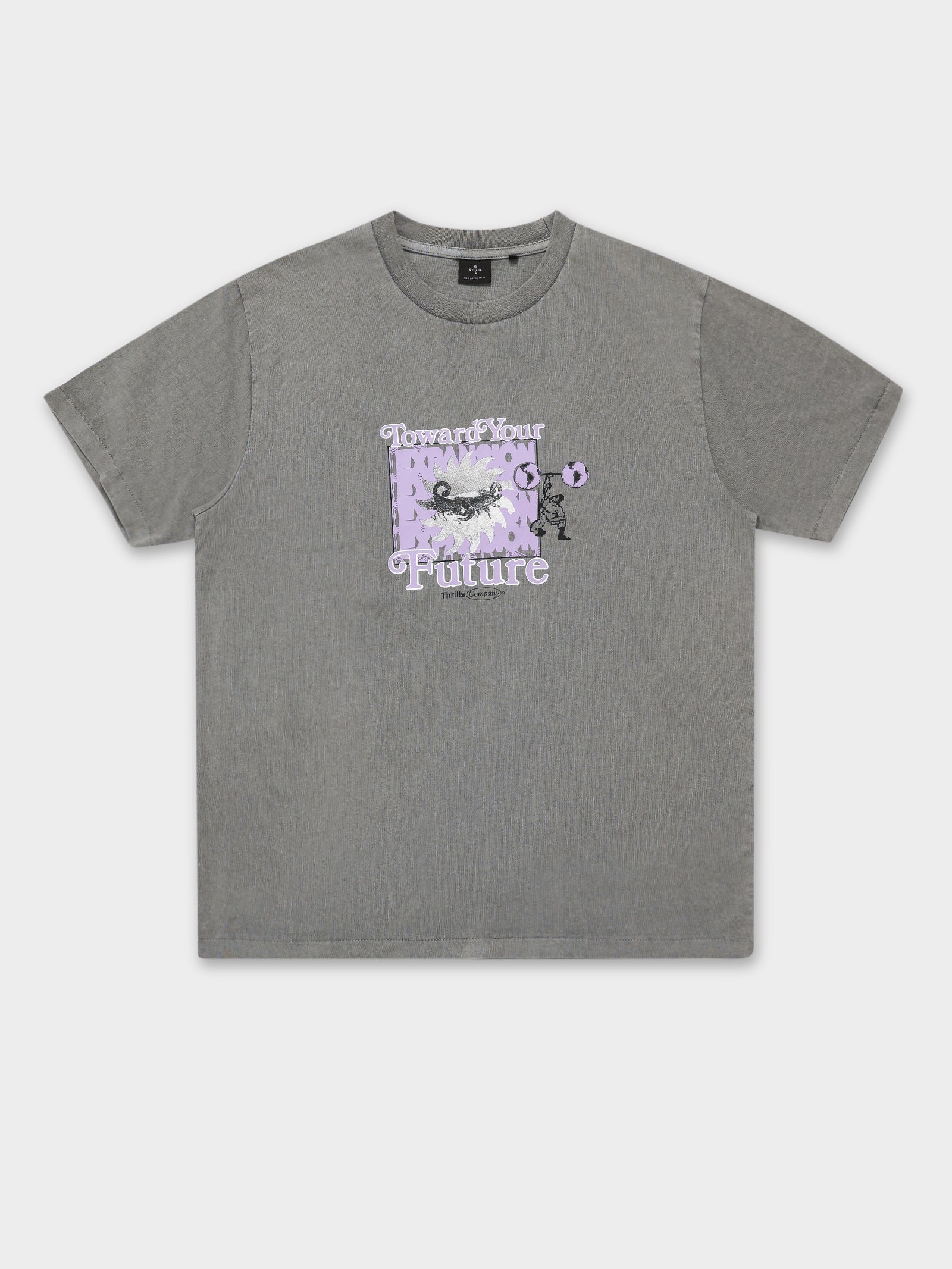 Forward Your Future Merch T-Shirt in Washed Grey