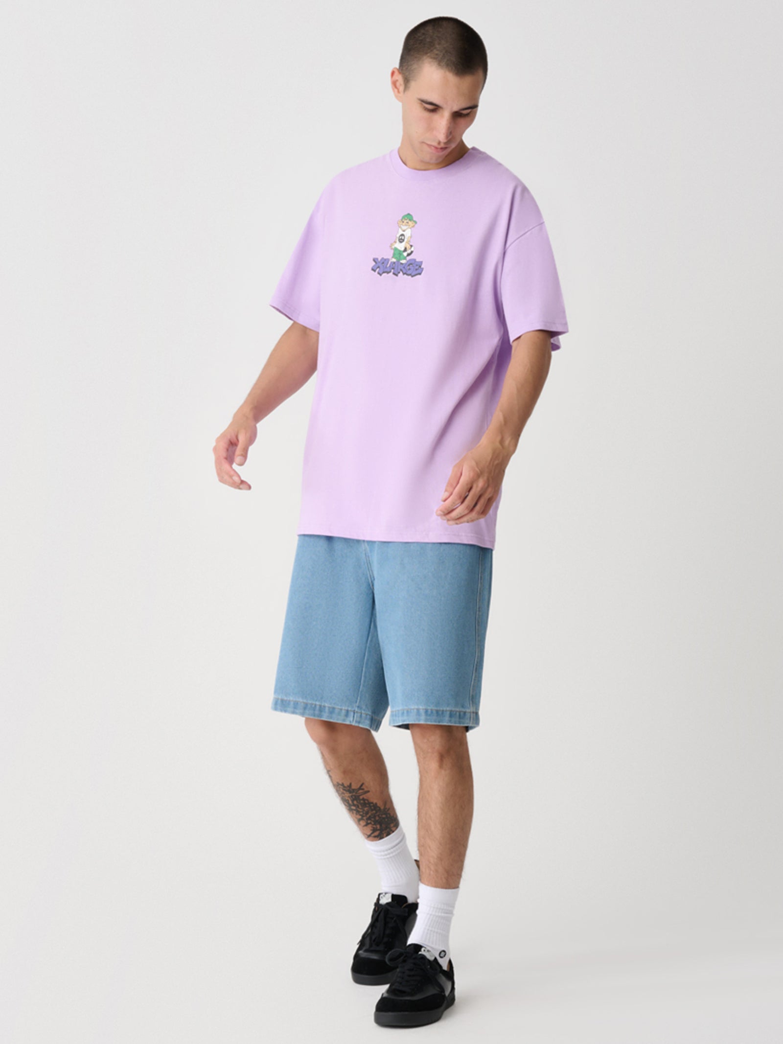 Peace Man SS Tee - Light Purple