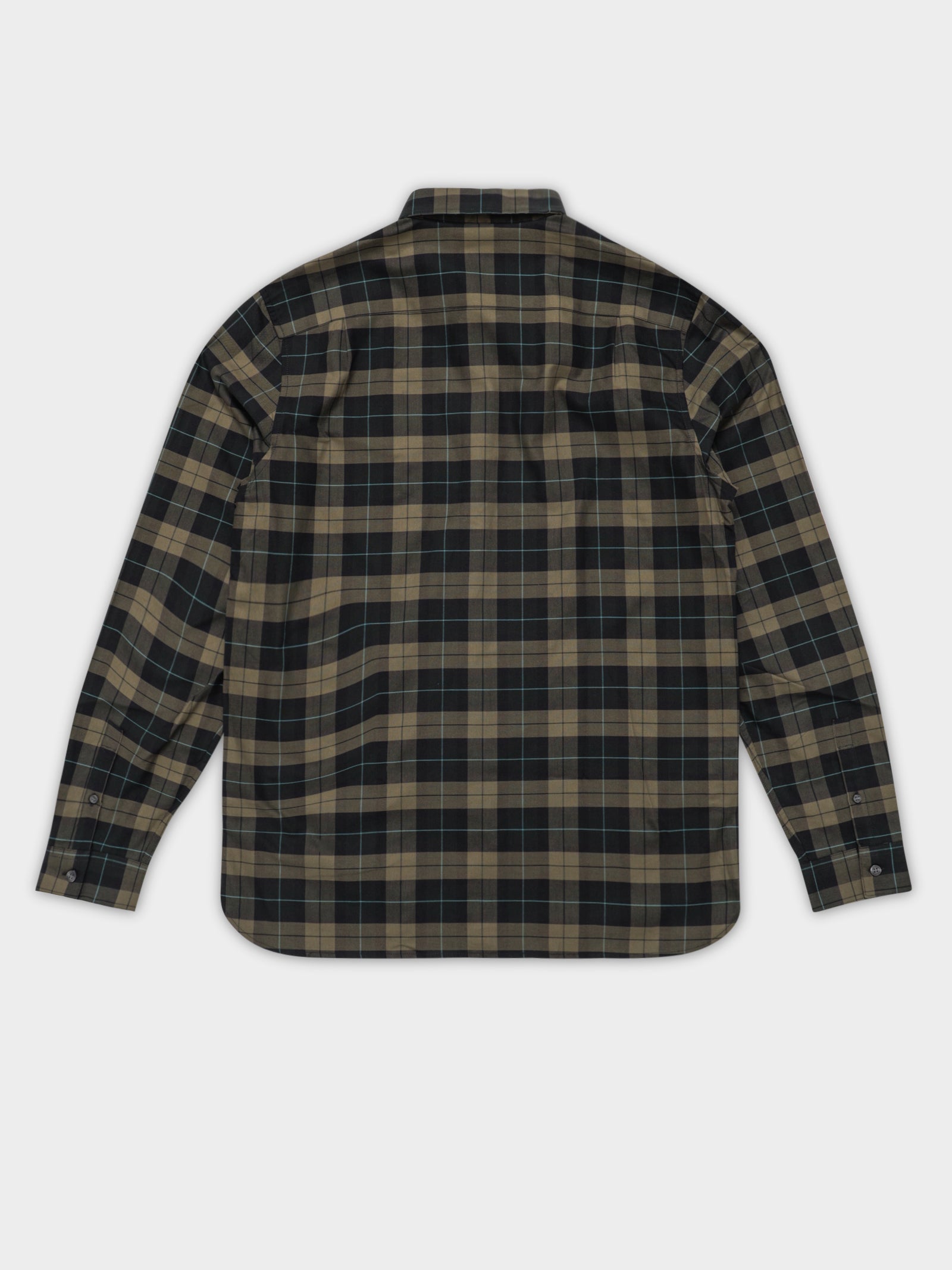 Tartan Long Sleeve Oxford Shirt in Green