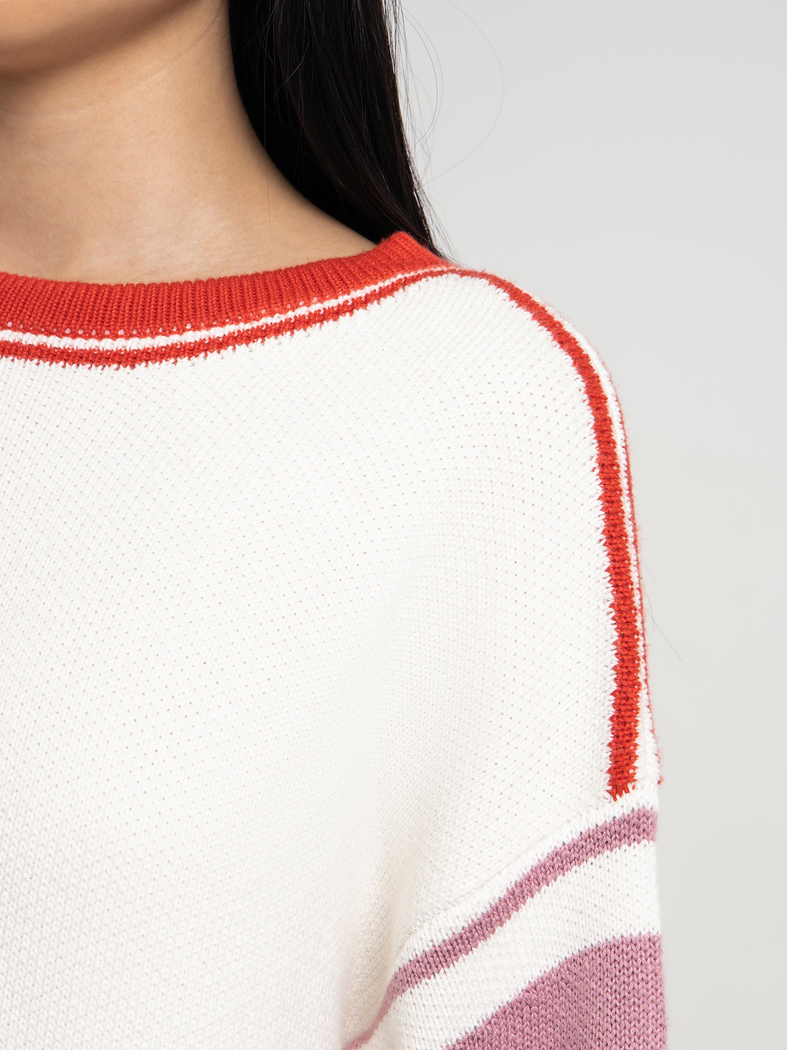 Love Knit Jumper in Ultra Pink & Watermelon