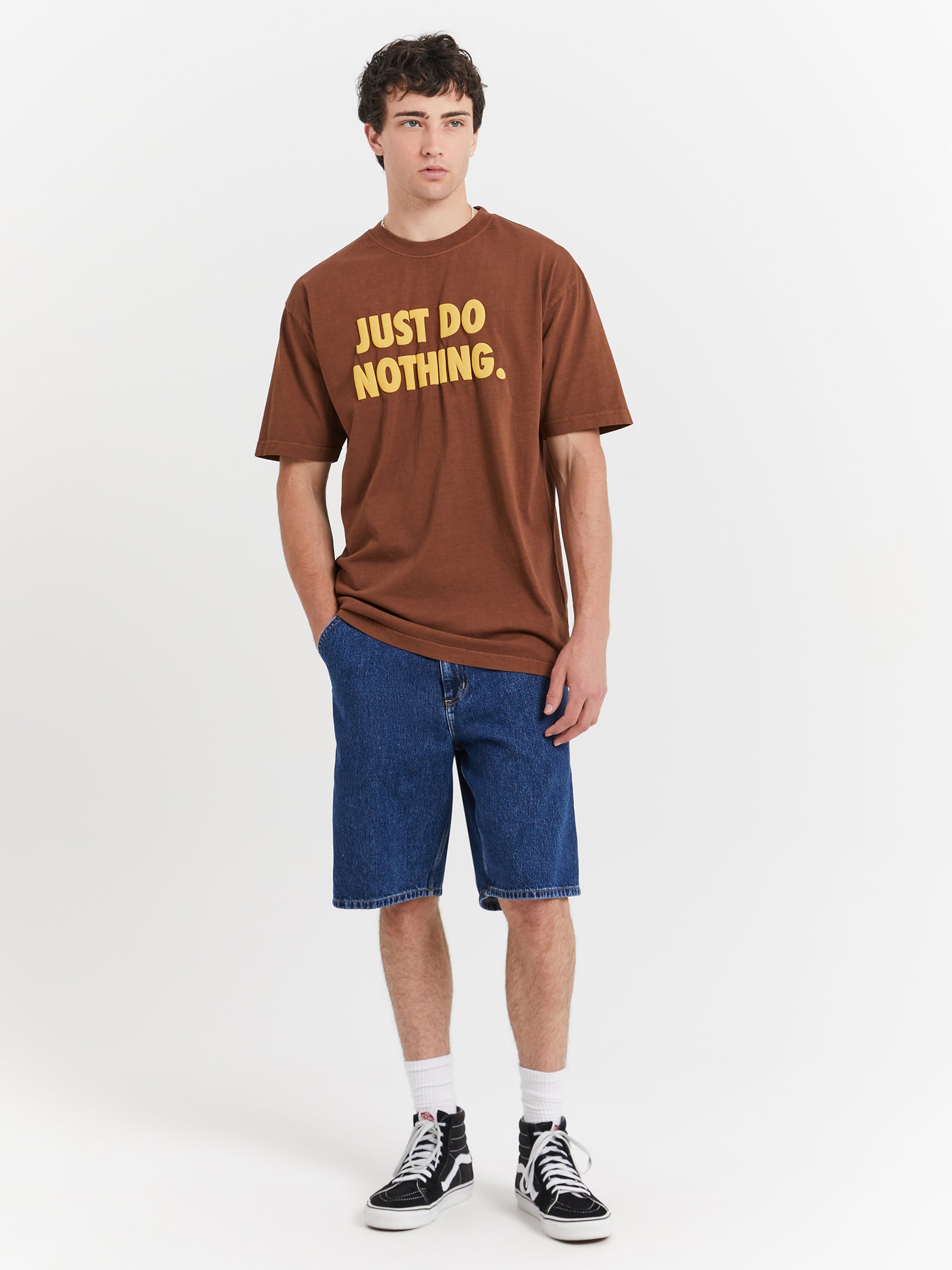 Just Do Nothing T-Shirt in Acorn