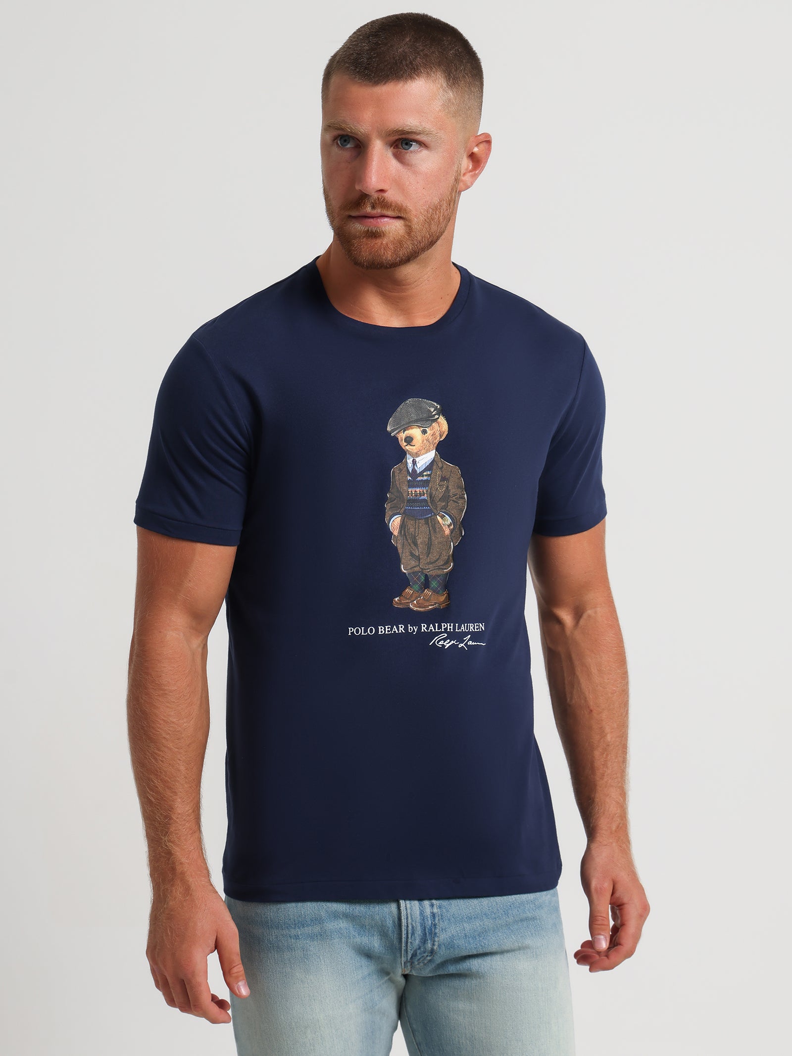 Heritage Bear T-Shirt in Newport Navy