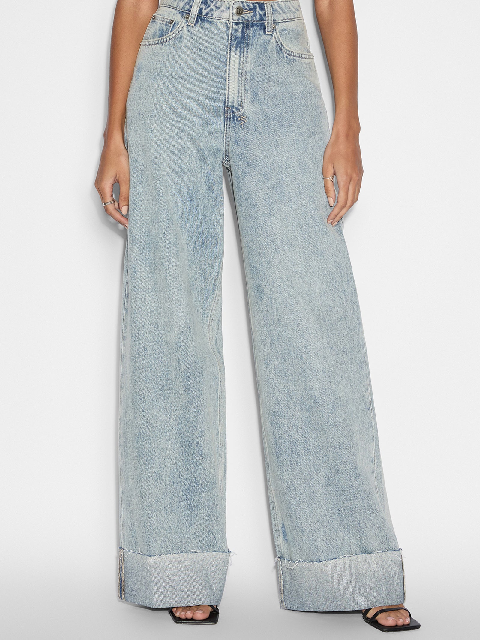 Strider Worn Cuffed Jeans