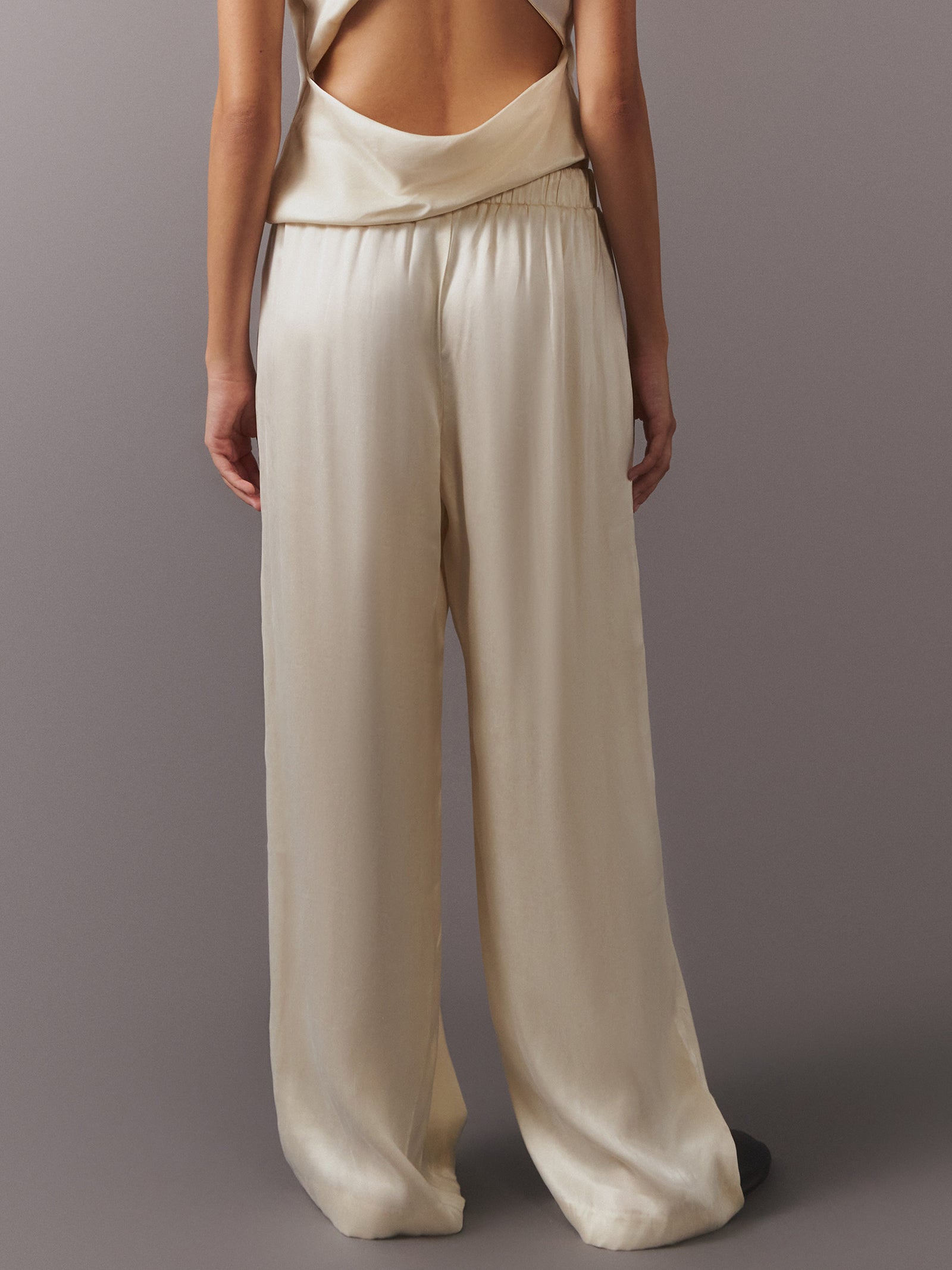 Cupro Drawstring Pant