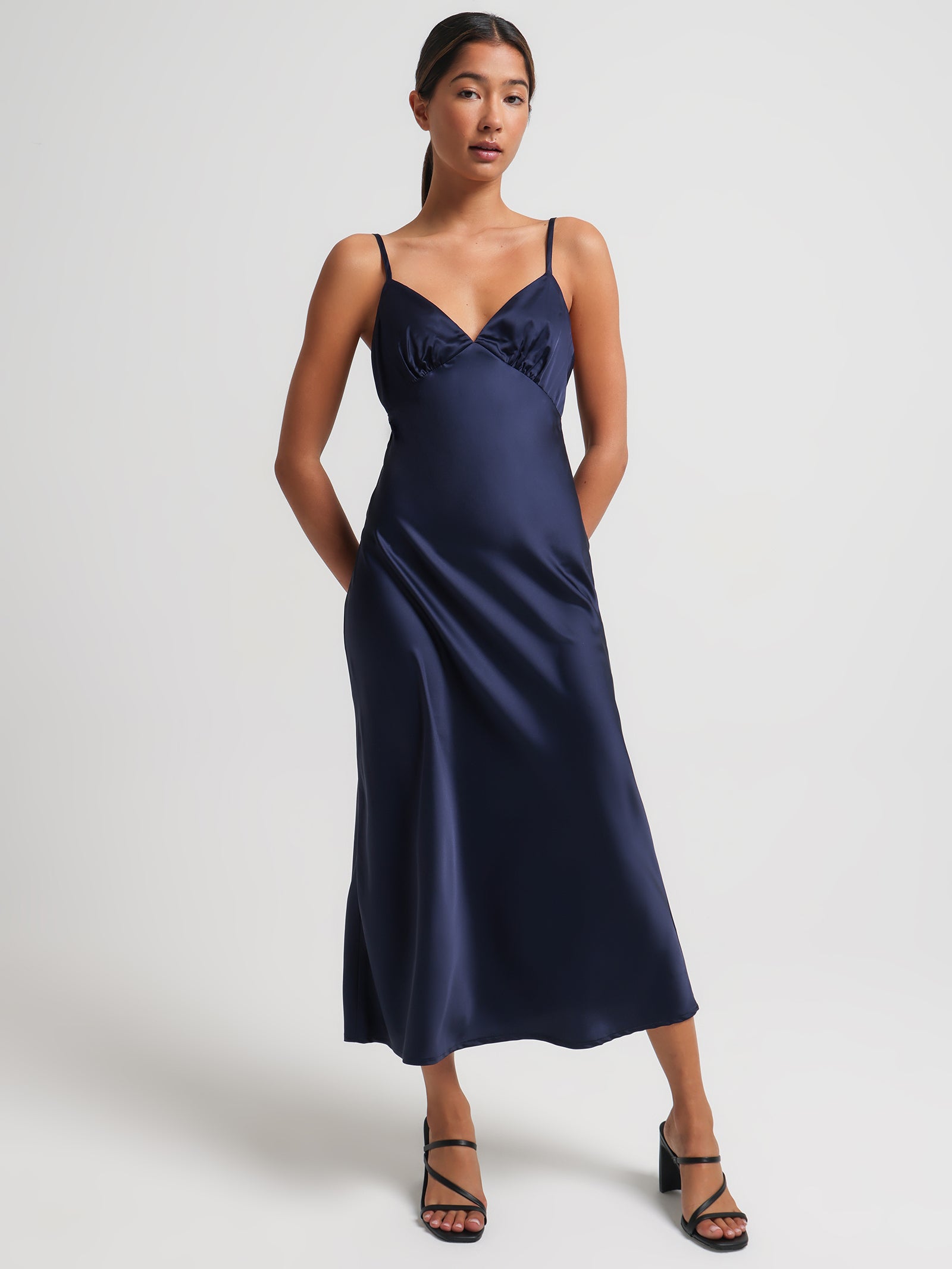 Maddison Midi Dress in Navy