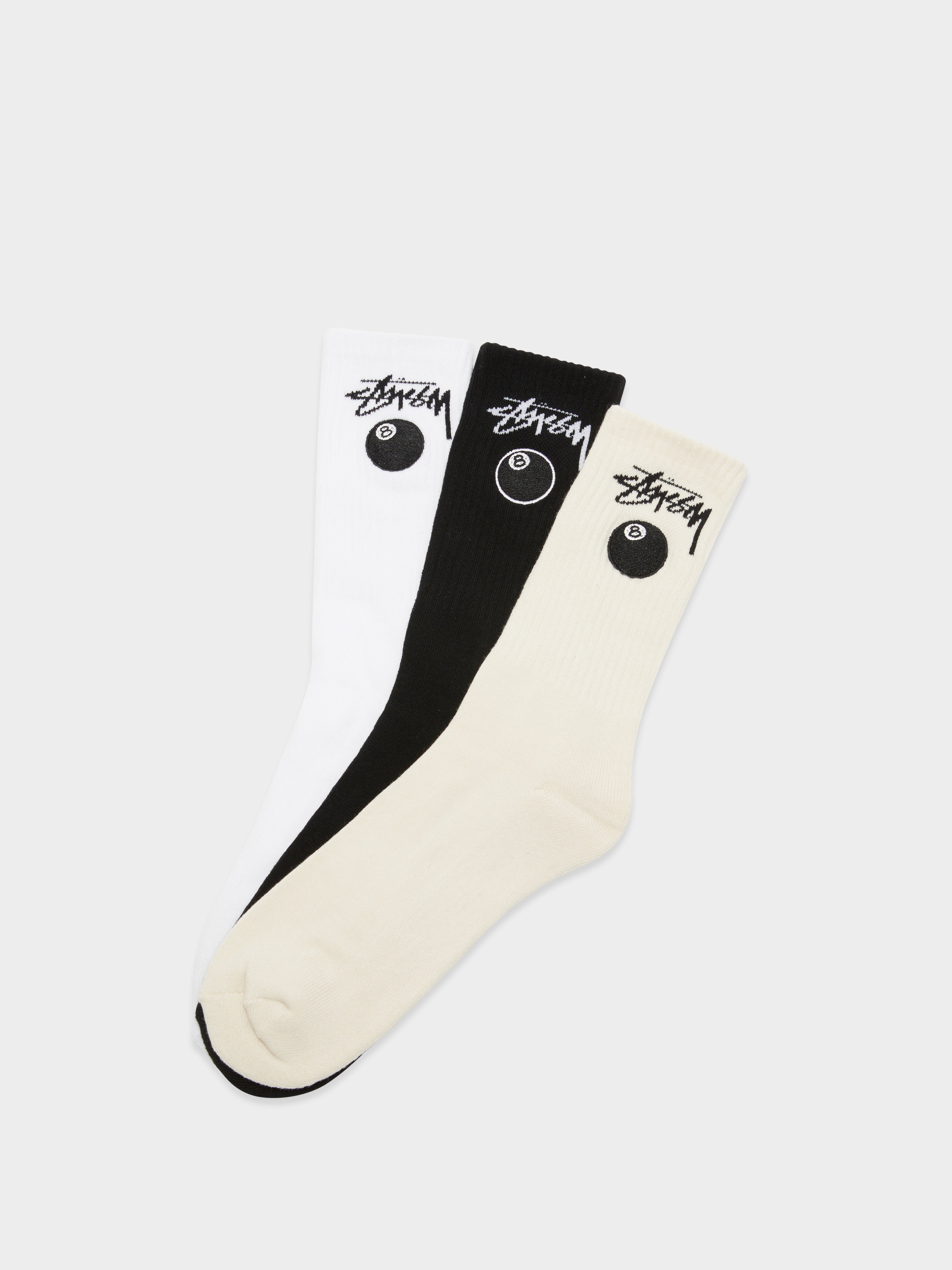 3 Pairs of 8 Ball Socks in Multi