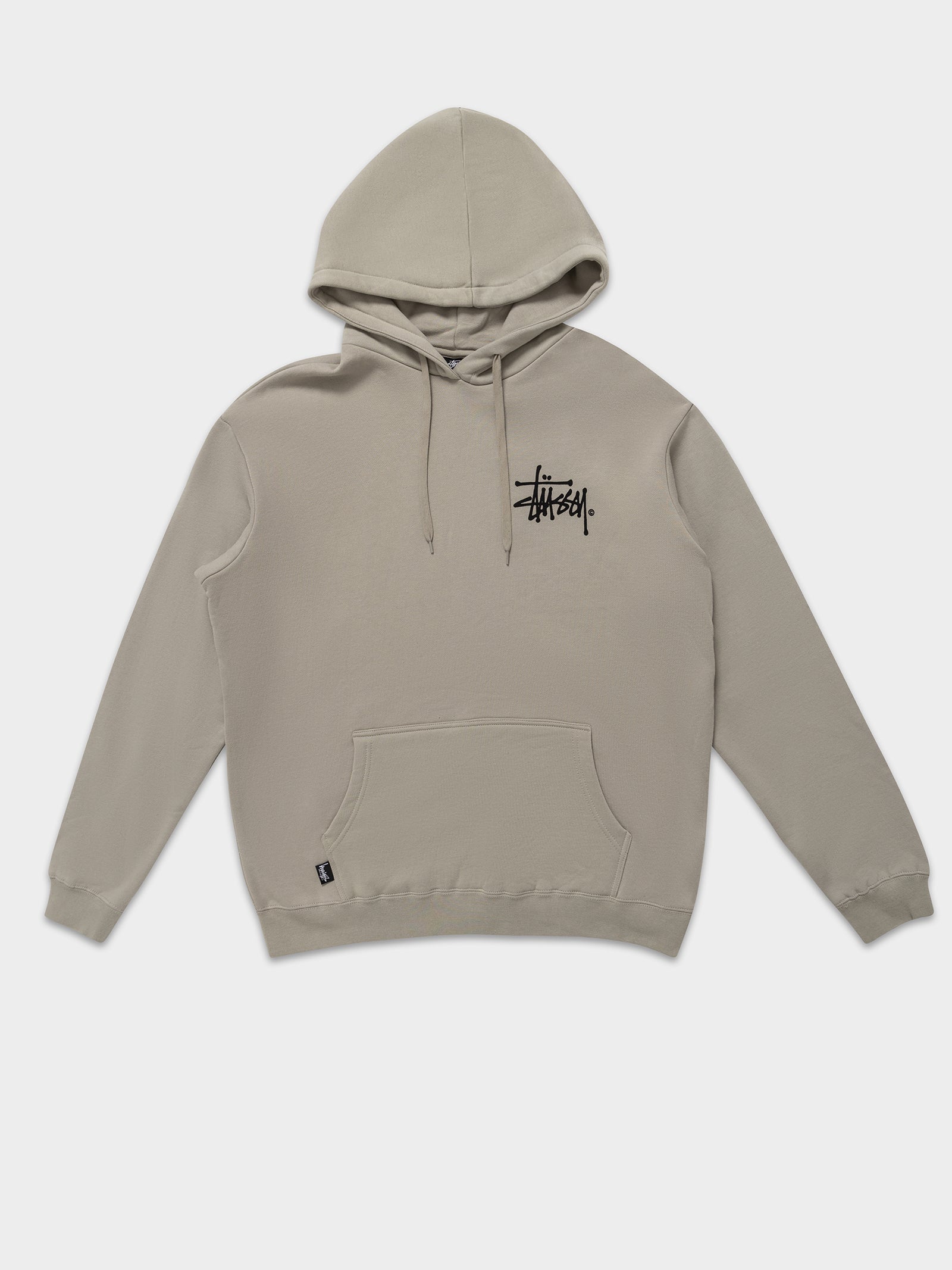 Shadow Graffiti Hoodie in Stone Grey