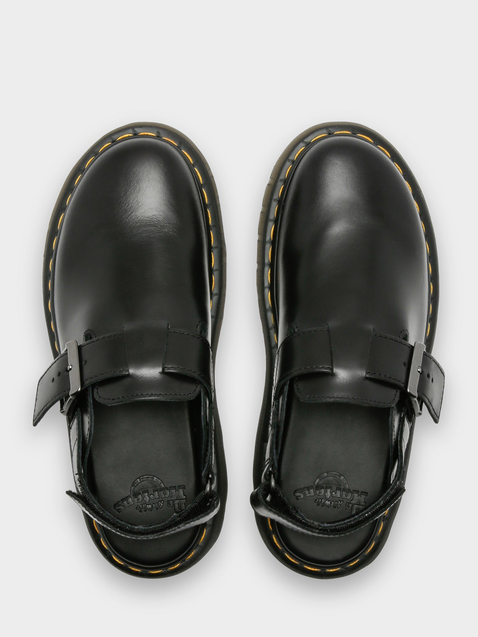 Unisex Jorge II Brando Leather Slingback Mules in Black