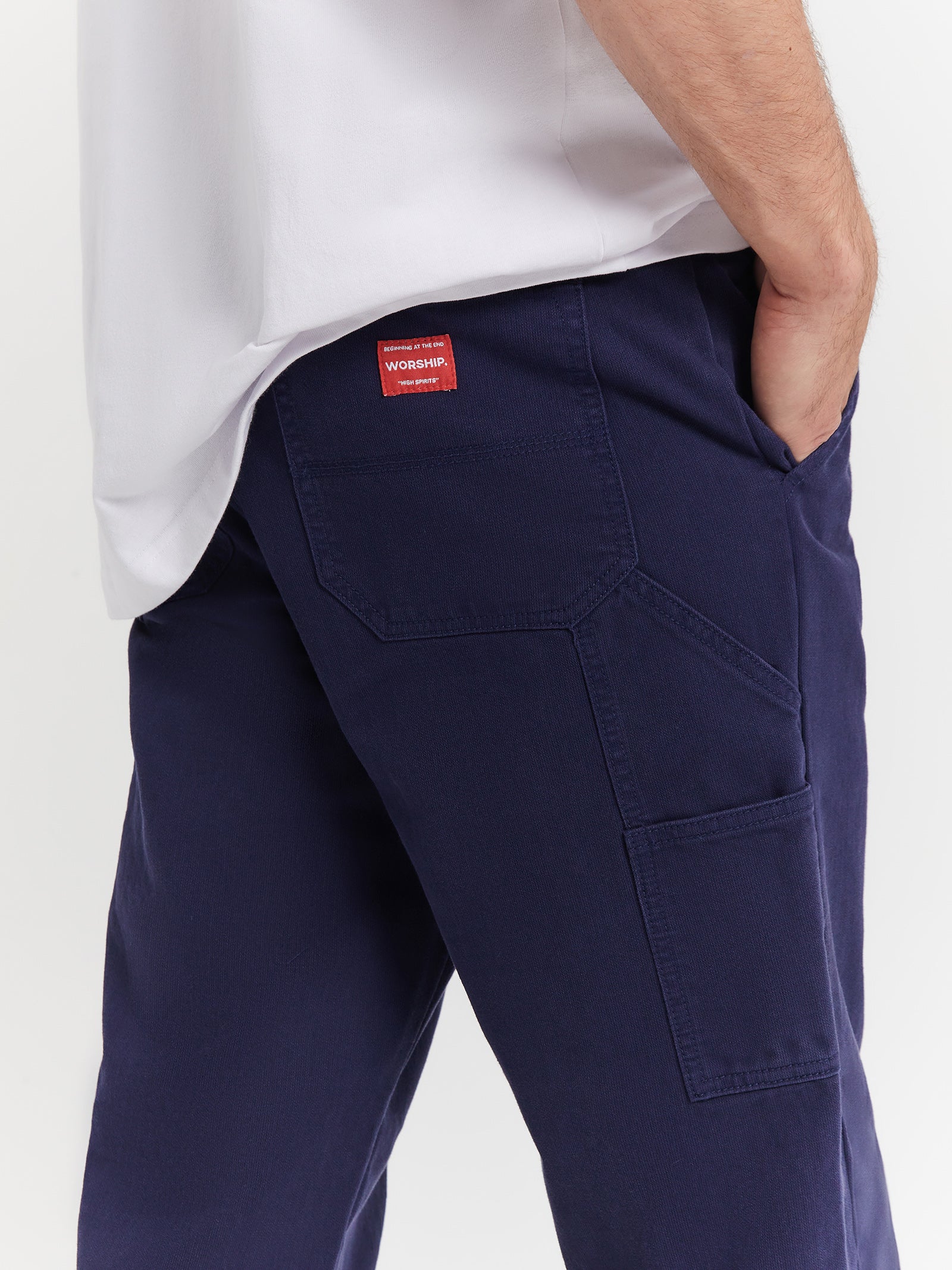 Captivate Utility Pants in Peacoat Blue