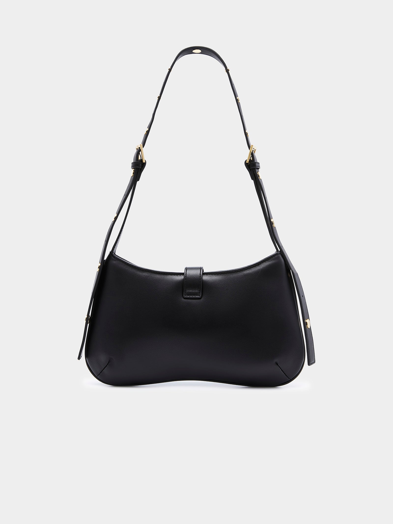 The Celia Shoulder Bag in Black & Gold