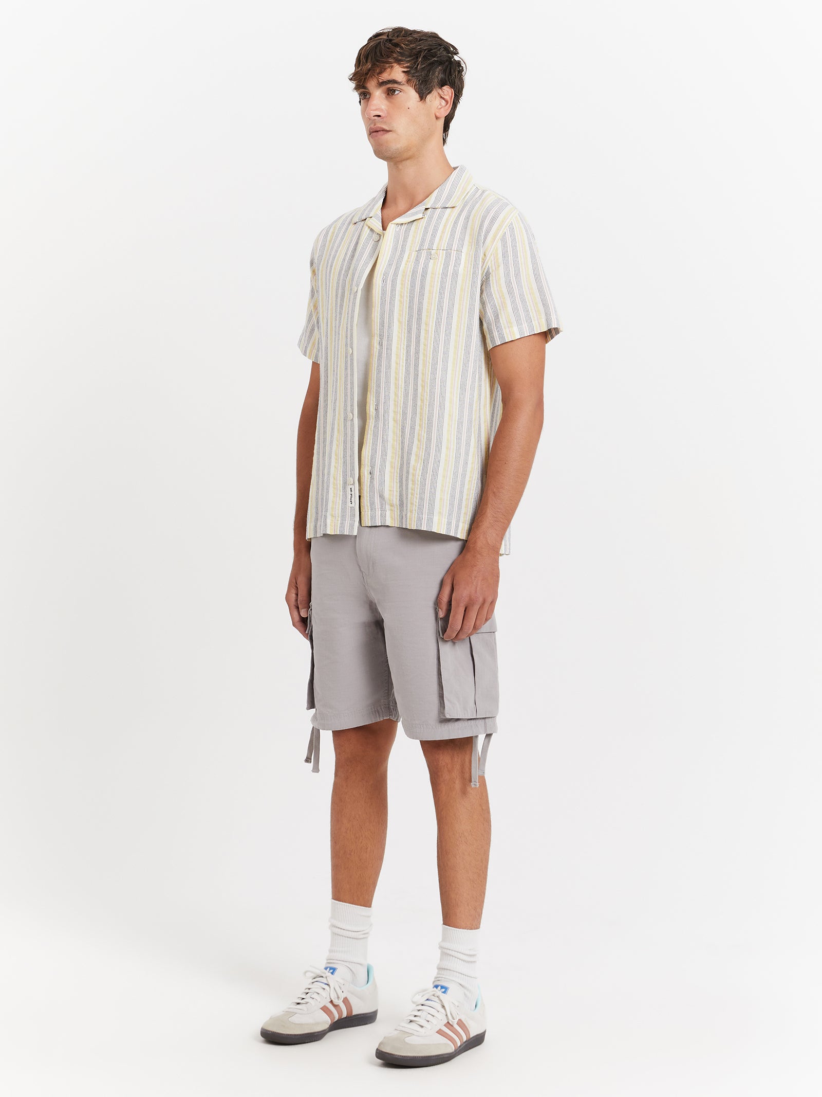 Eka Shirt in Offwhite Stripe