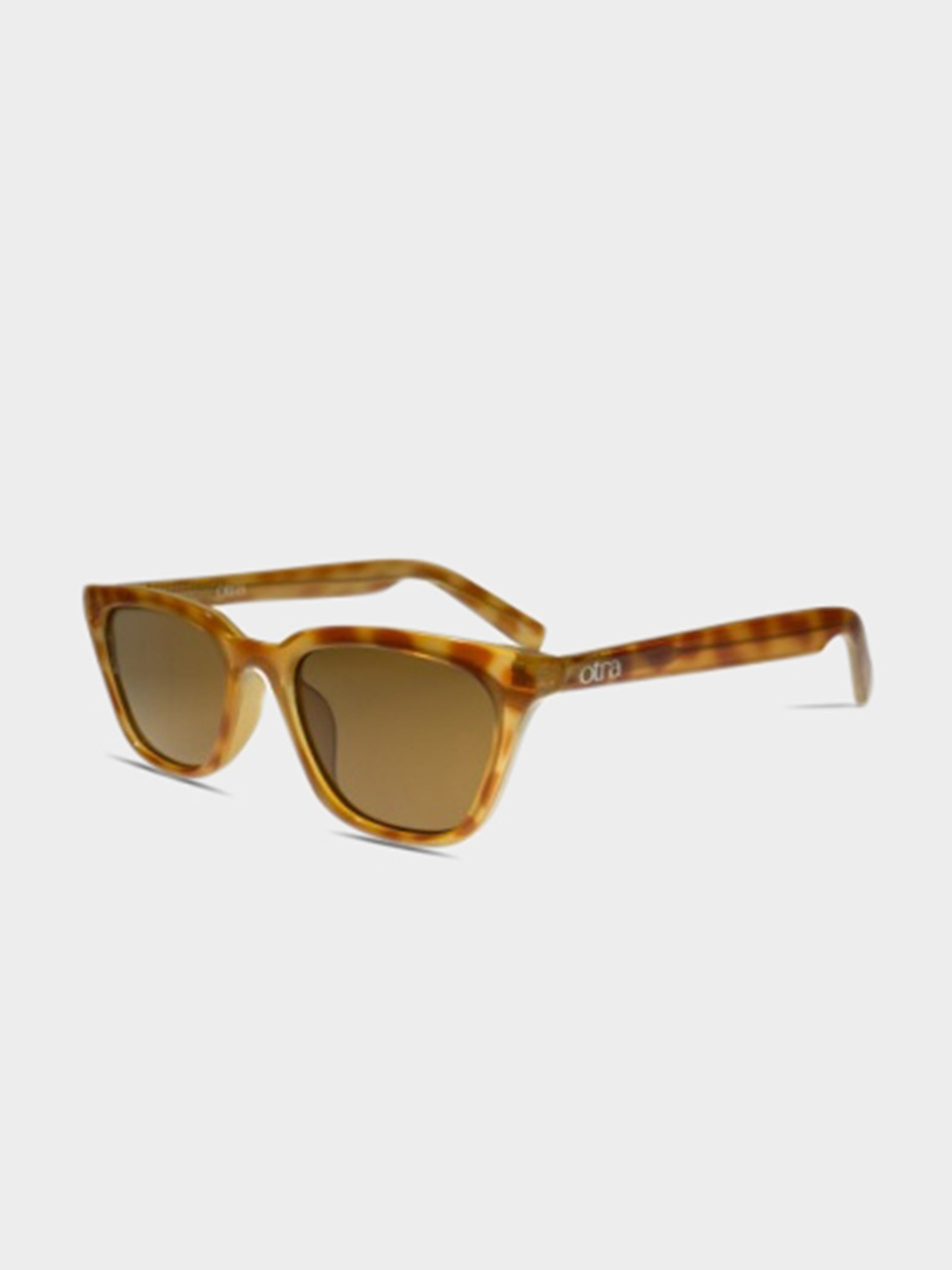 Seva Sunglasses in Orange Tort & Brown