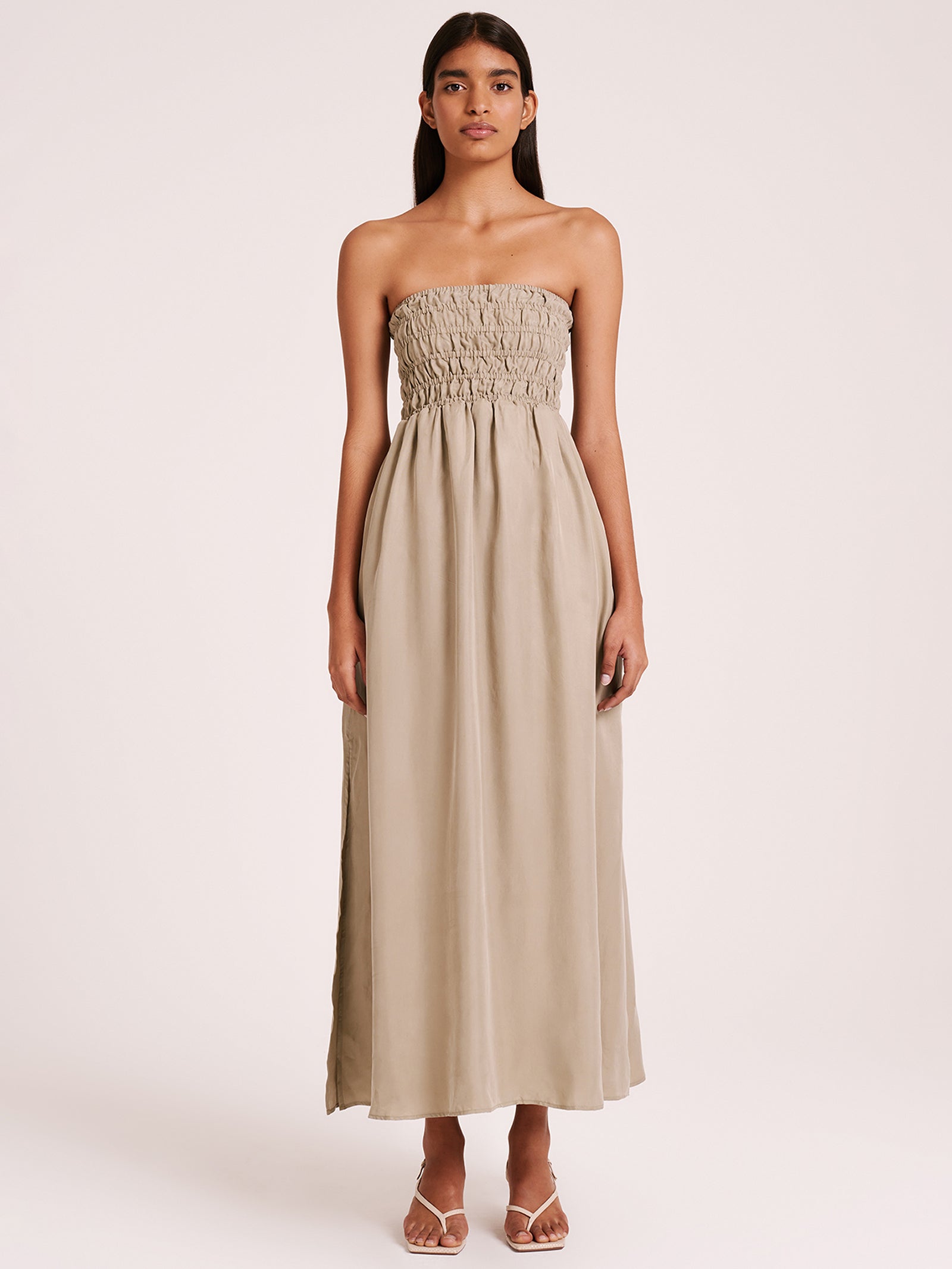 Zuri Maxi Dress in Olive